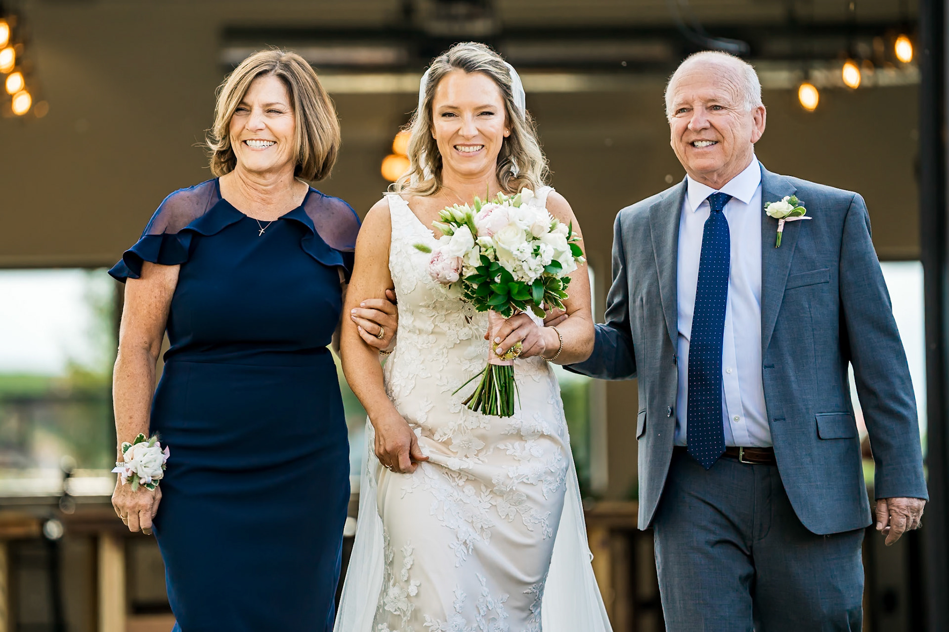 Summer wedding at Mountain Crust Pizza in Denver, CO featuring beverage burros