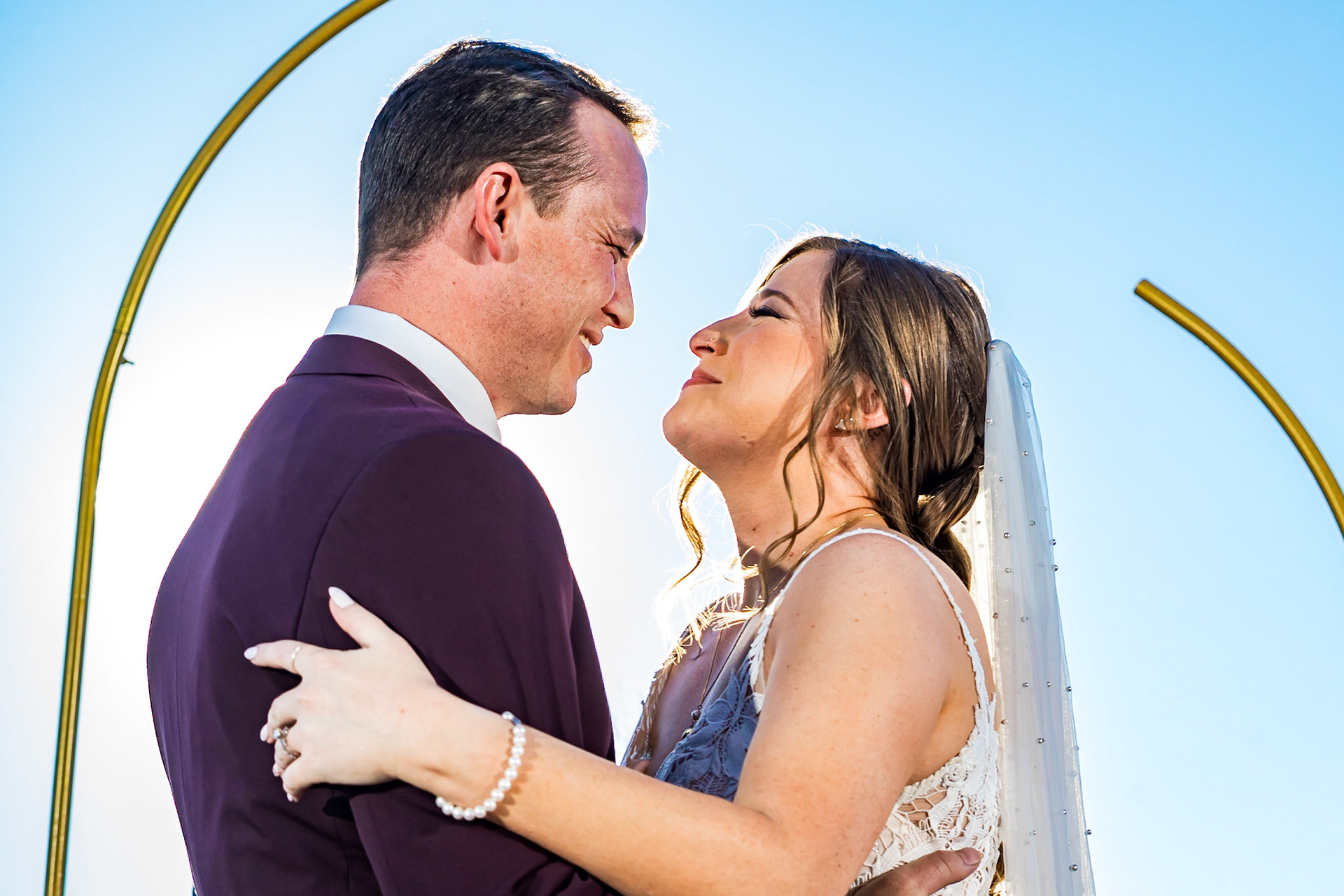 Fun, colorful, wedding at Shift Workspaces in Denver, CO with a stylish wedding party and dog ring bearer