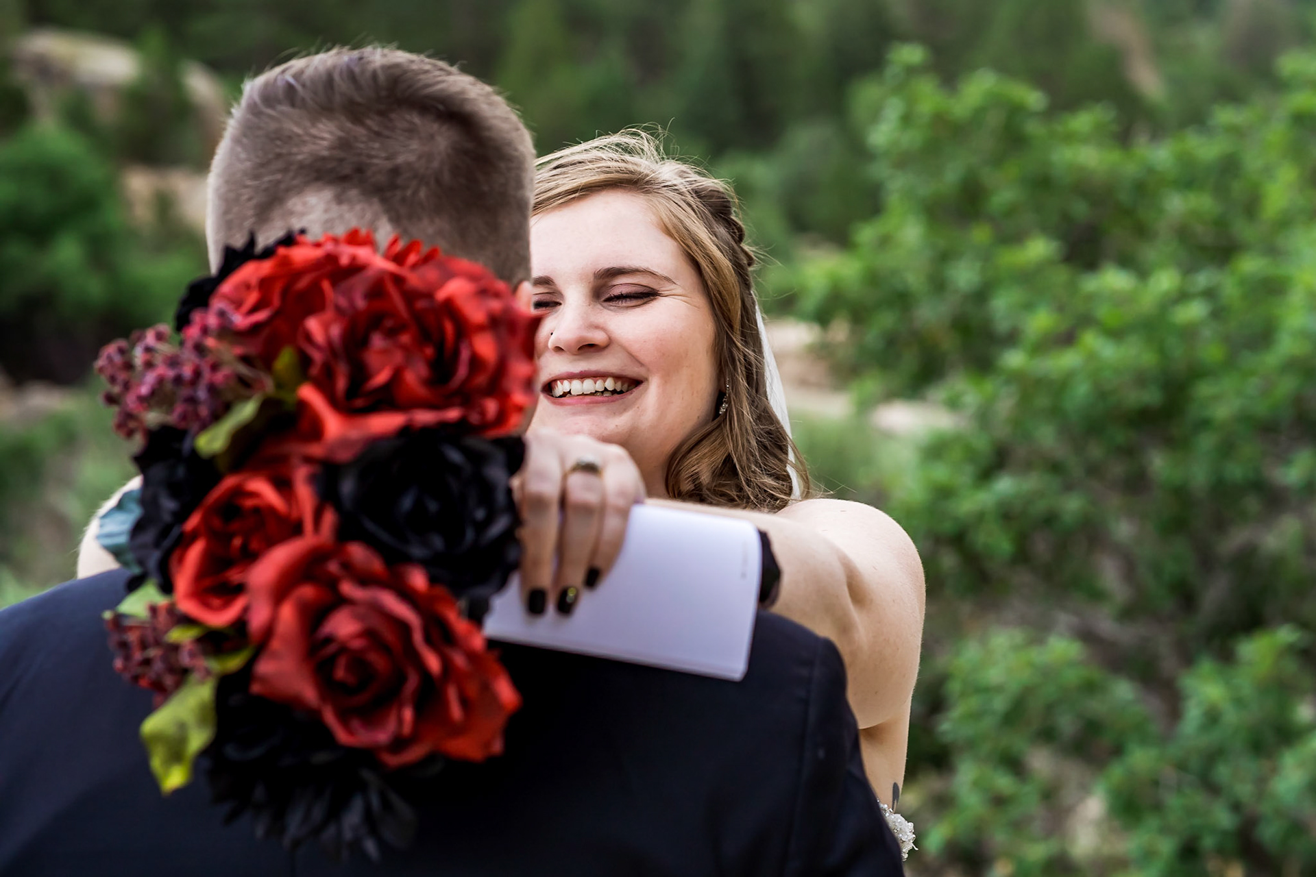 Bold and vibrant elopment photography in Castle Rock, Colorado