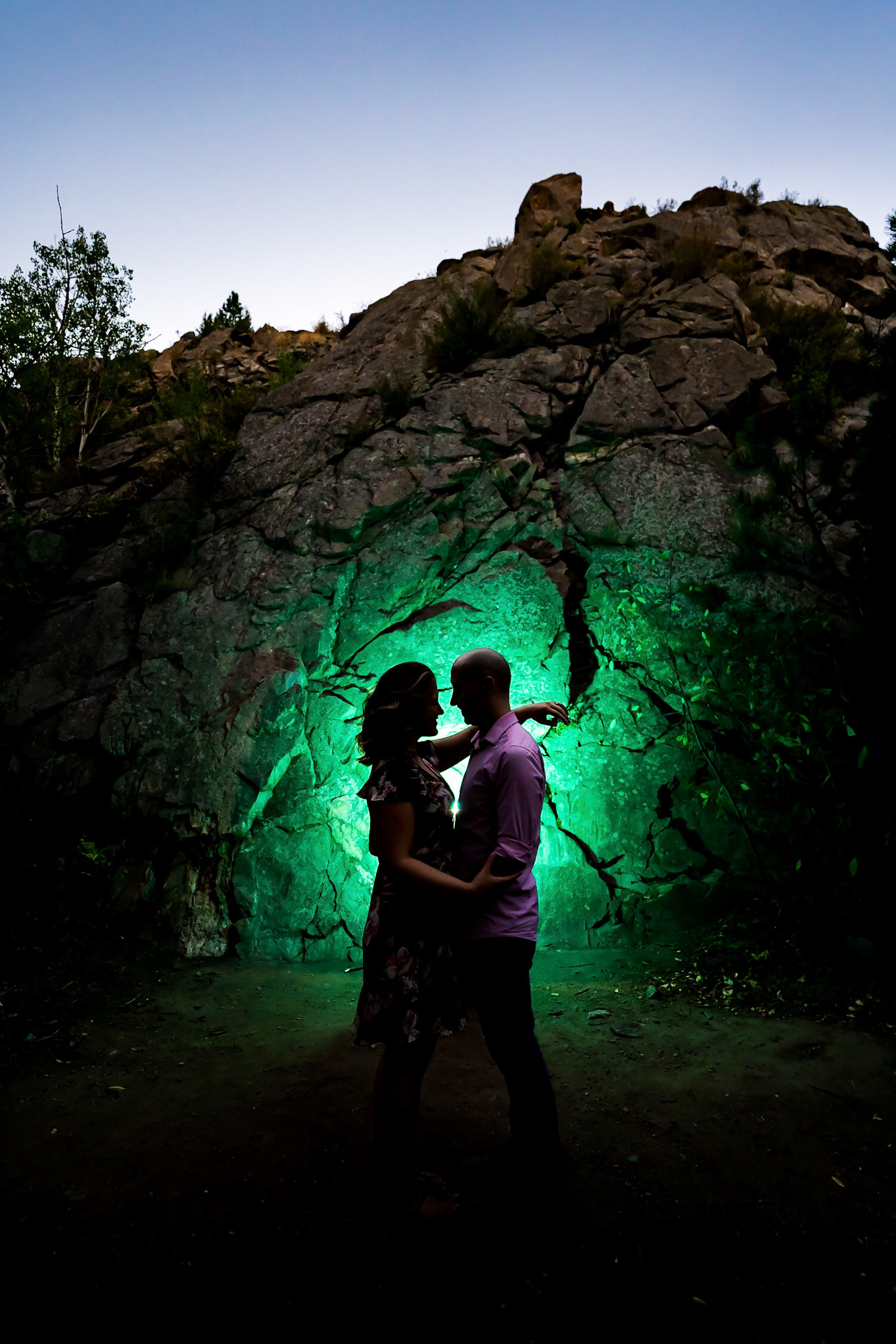 Fun, chill engagement photography session at Lair o The Bear, CO