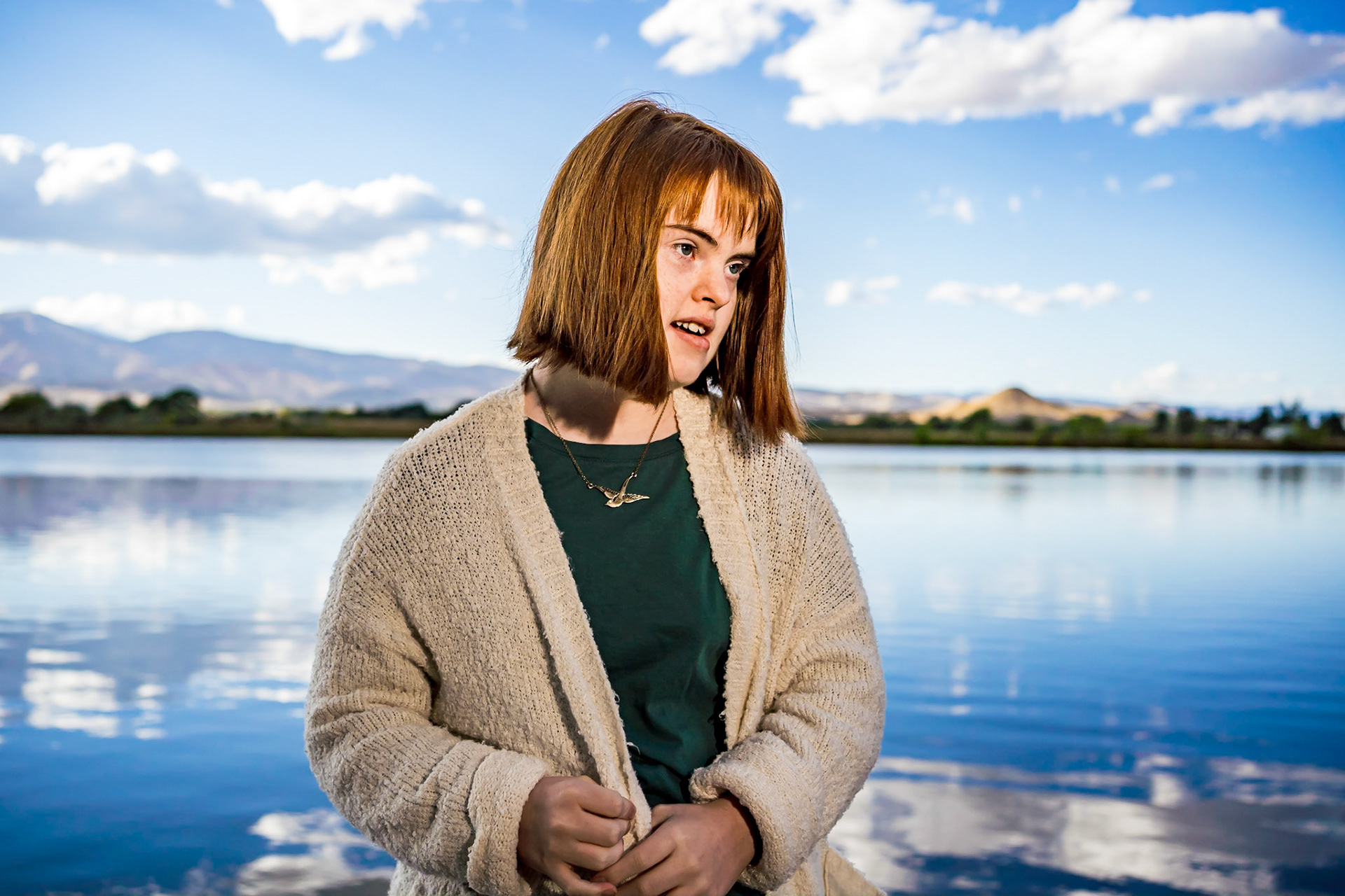 Senior portraits for a young woman wiht Down's Syndrome in Boulder, CO