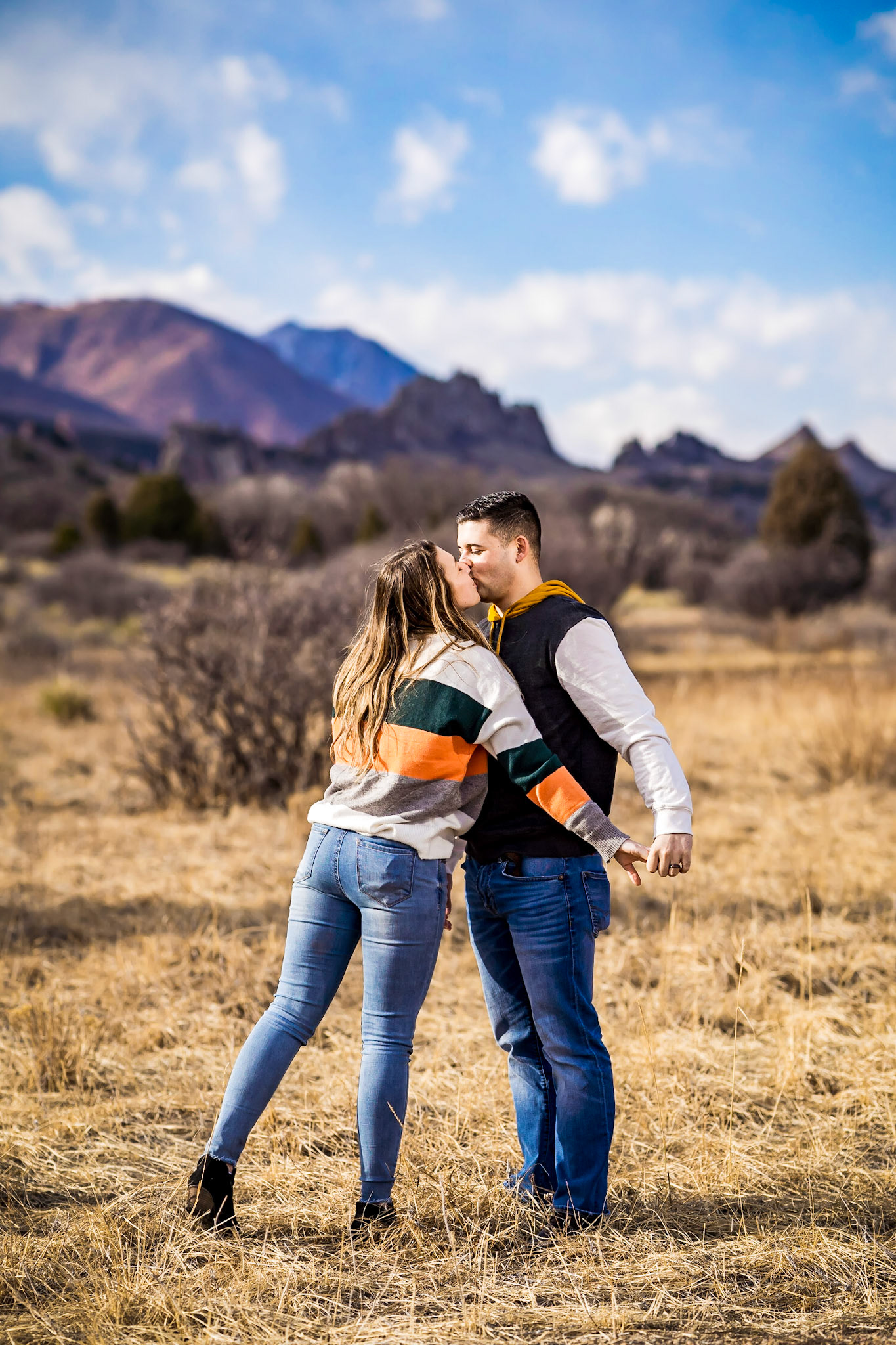 Engagement session at Trinity Brewing and Garden of the Gods in Colorado Springs - Bonnie Photo