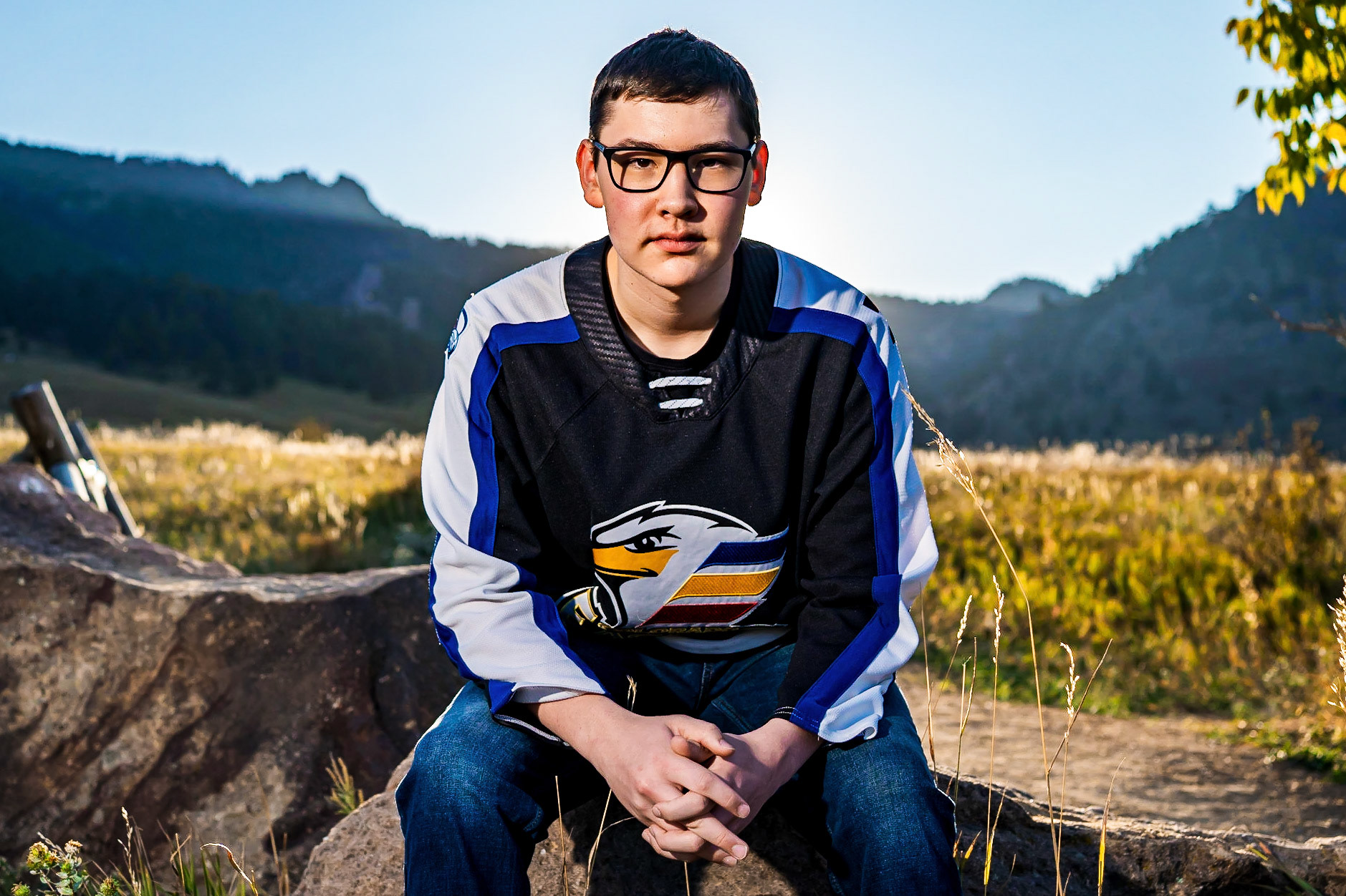 High school senior portraits at Chautauqua in Boulder, CO