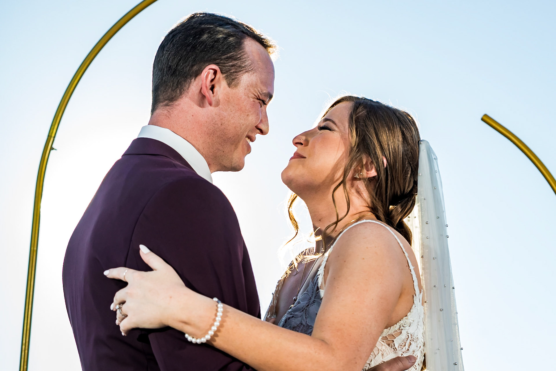 Fun, colorful, wedding at Shift Workspaces in Denver, CO with a stylish wedding party and dog ring bearer
