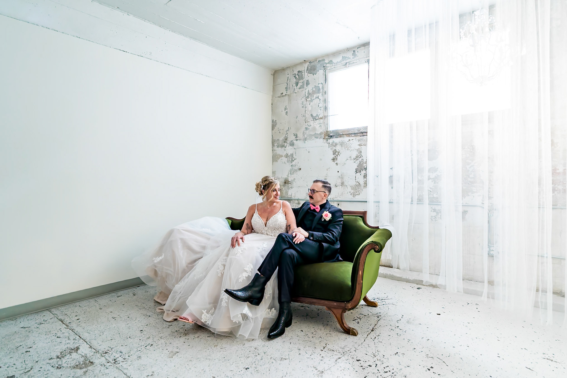 Beautiful Fall Wedding at The St Vrain in Longmont, CO with portraits at Callahan House and the Brewhop Trolley