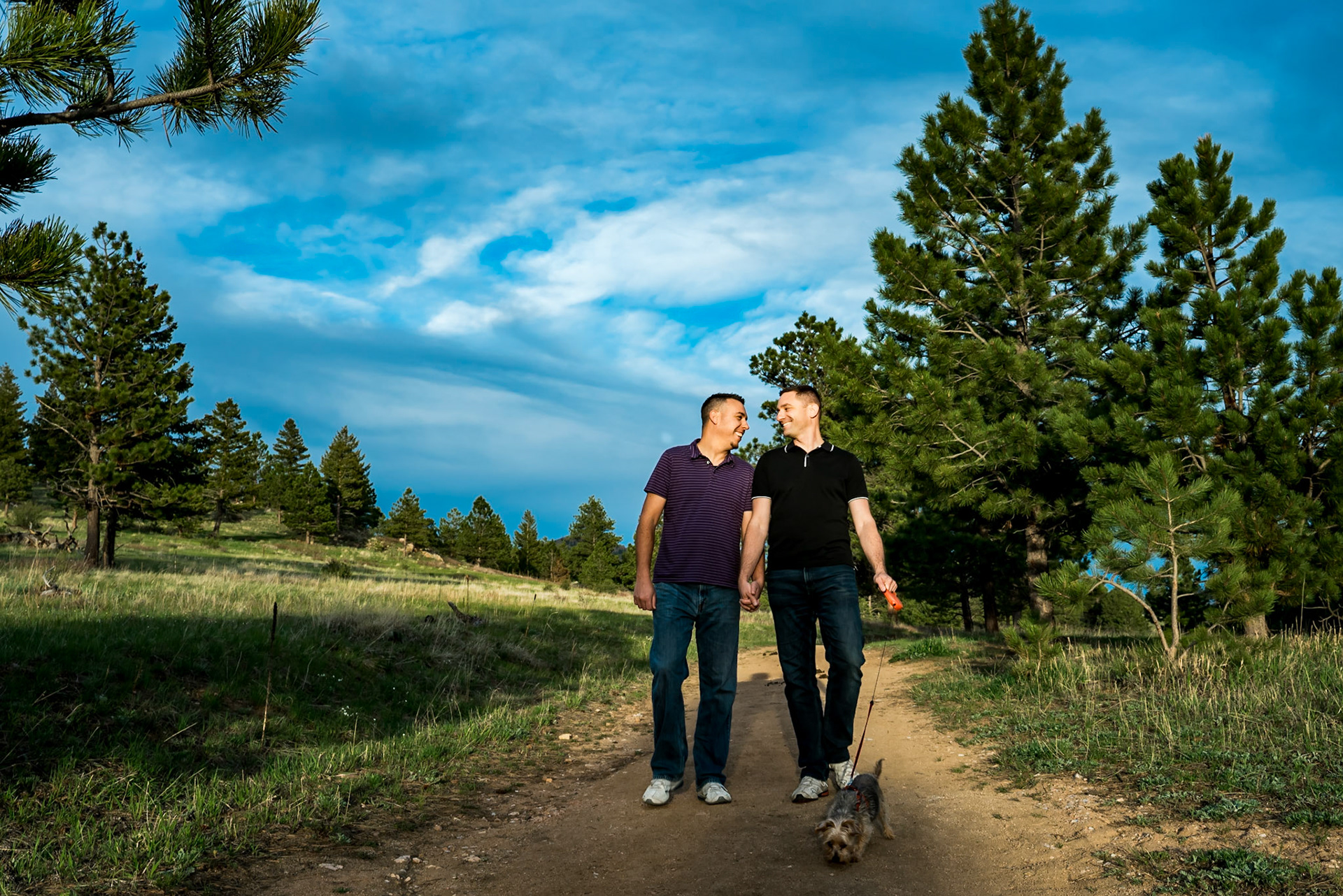 fun, chill engagement photography session in Boulder, CO