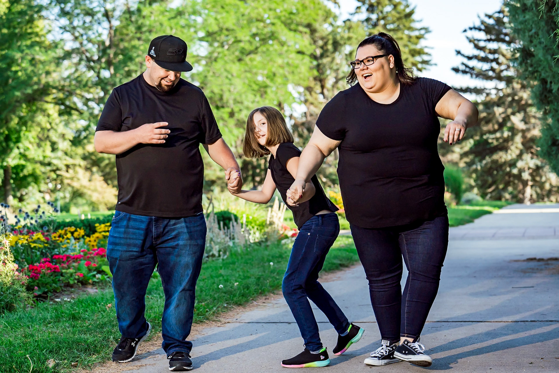 Bold, colorful ngagement session at the Denver Selfie Museum and Cheeseman Park in Denver Colorado.