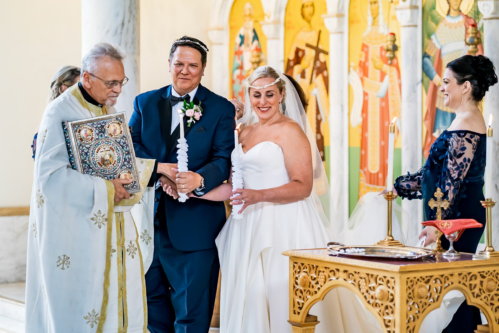Colorful Greek wedding at the Wellshire Event Center in Denver, CO