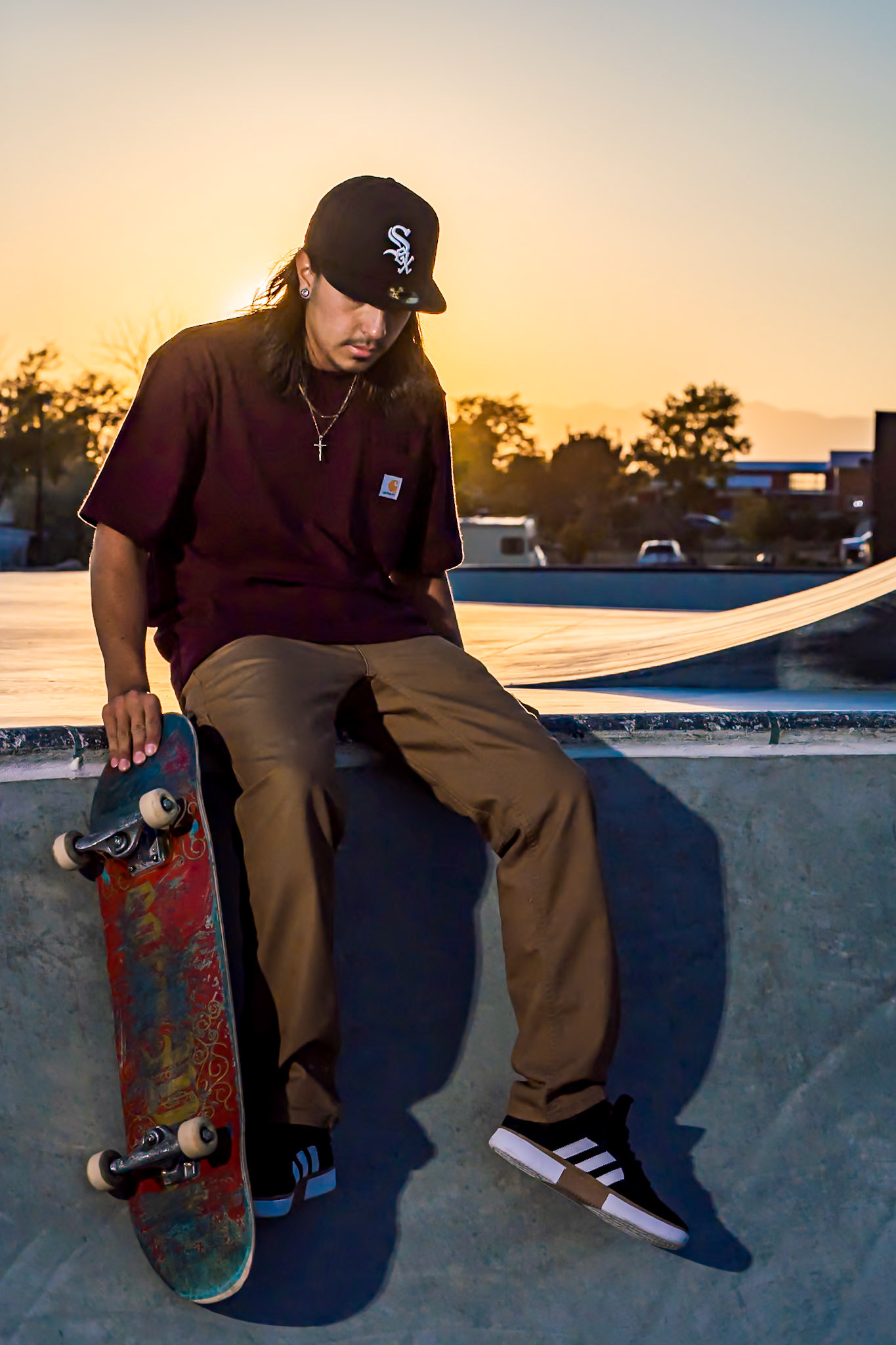 Skater senior portraits in Longmont, CO