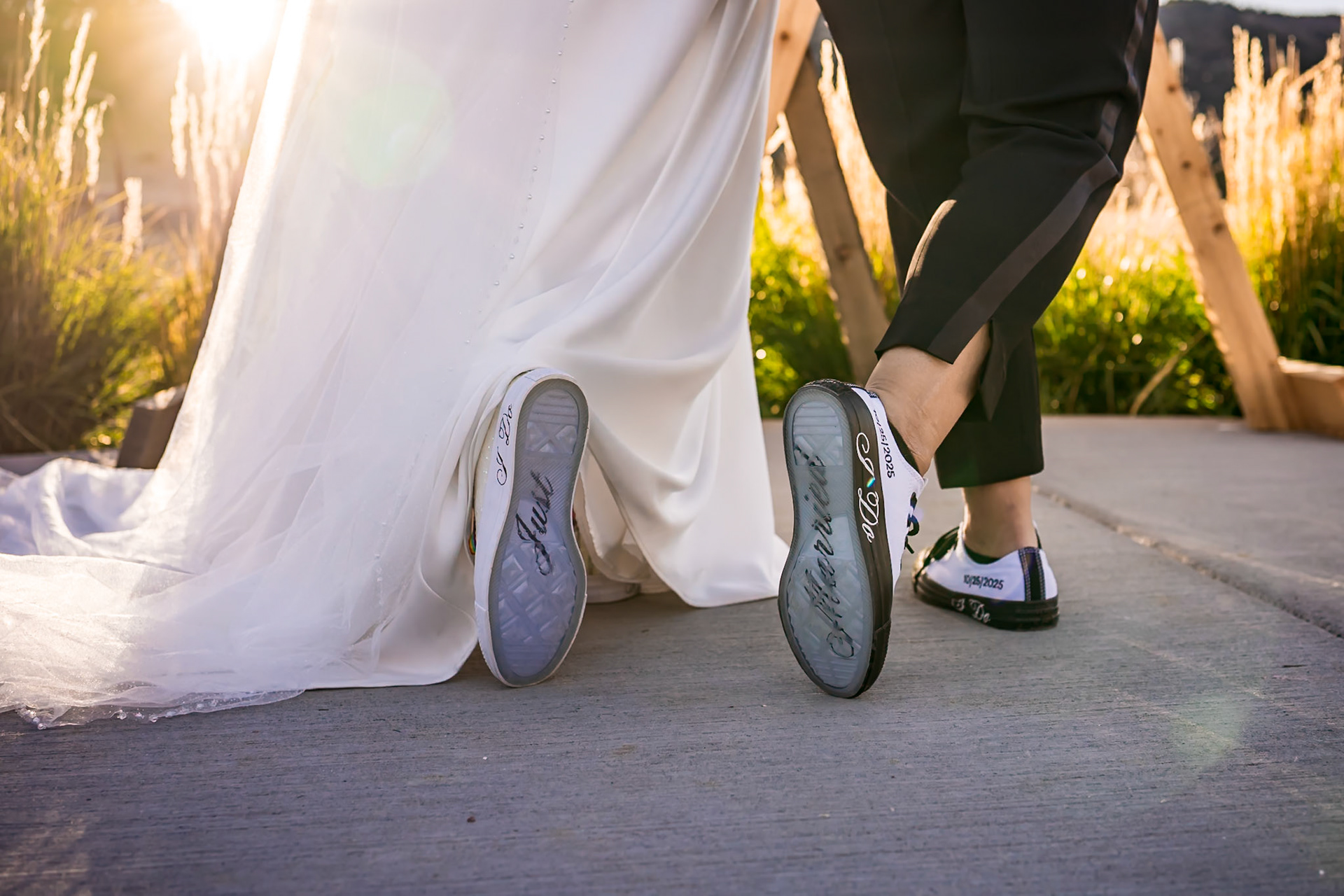 Fun Lesbian Fall Wedding at Marchand Ranch Events and Weddings in Canon City, Colorado