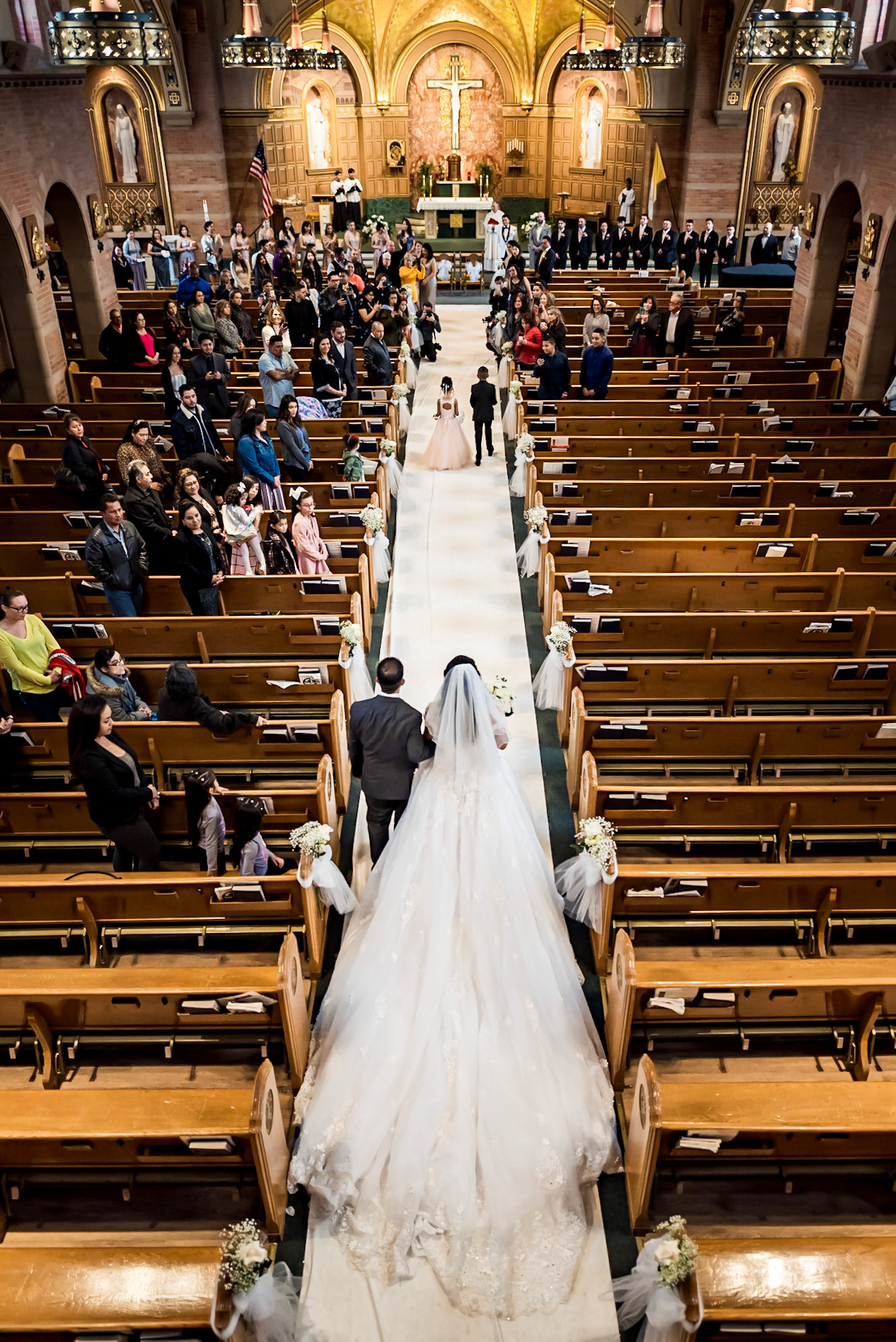 Catholic wedding and Latinx Reception in Denver Colorado by Bonnie Photo