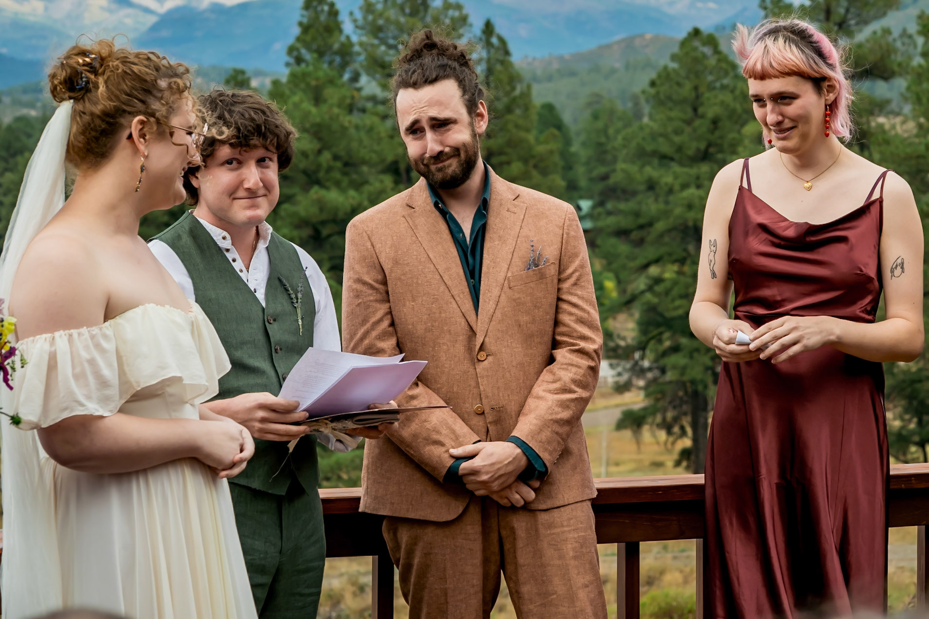 Autumn, Lord of the Rings inspired wedding at Elkwood Manor in Pagosa Springs