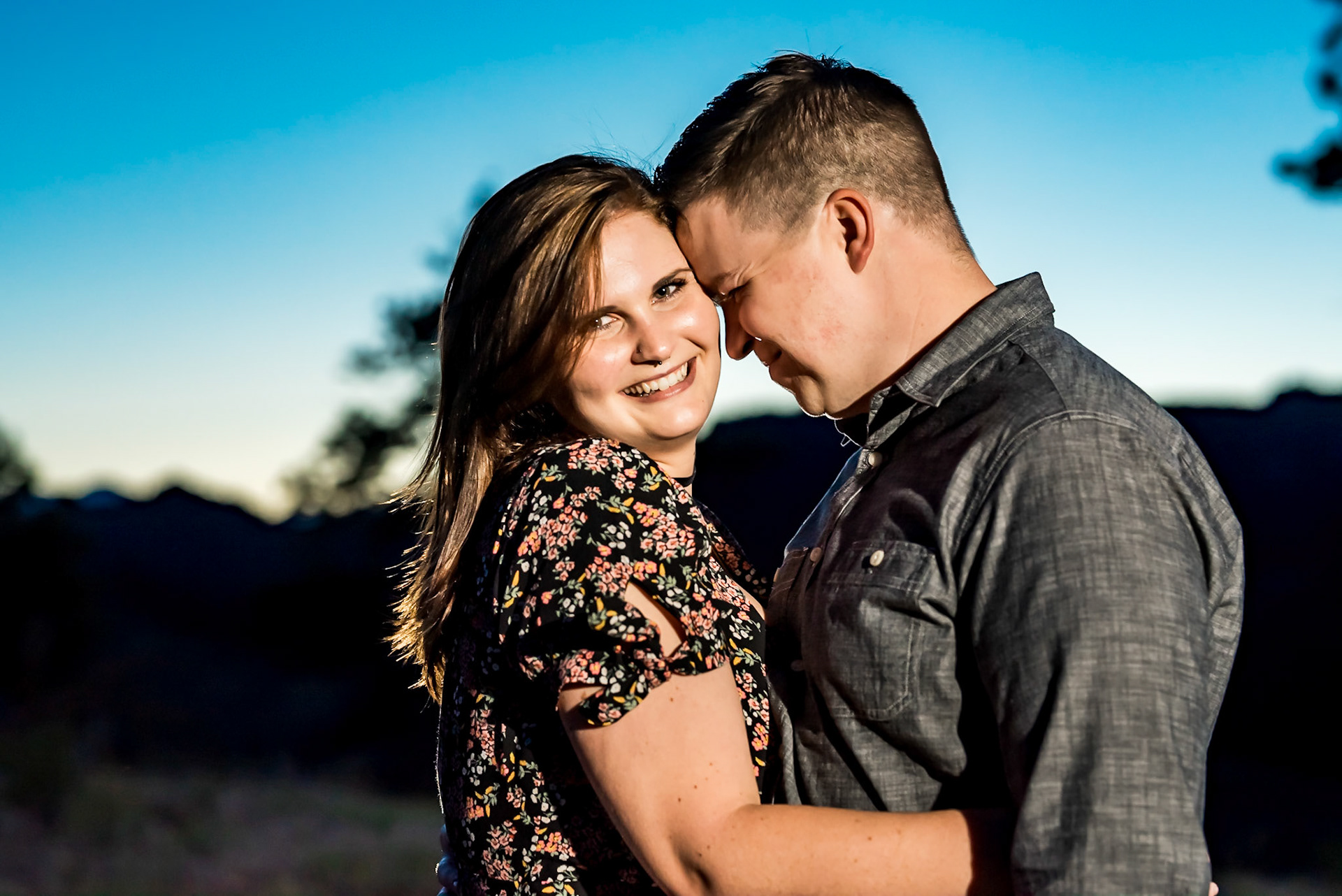 fun, chill engagement photography session in Boulder, CO