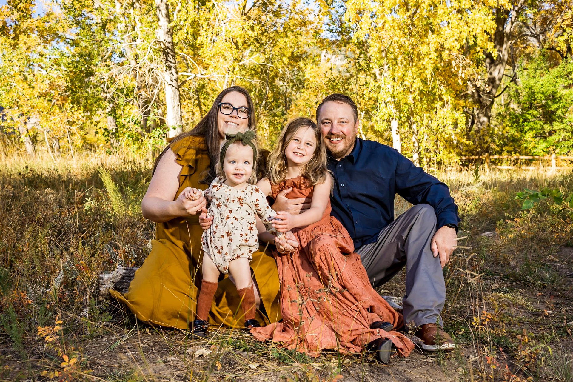 Fun, colorful, and easy family portraits in Boulder, Colorado