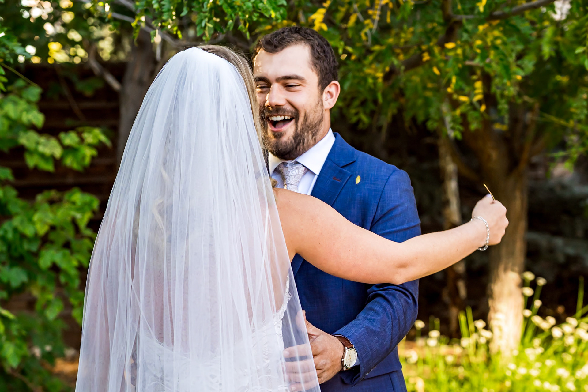 Fun, colorful, autumn wedding with children and a great dance party at 2 Penguins in Centennial, Colorado