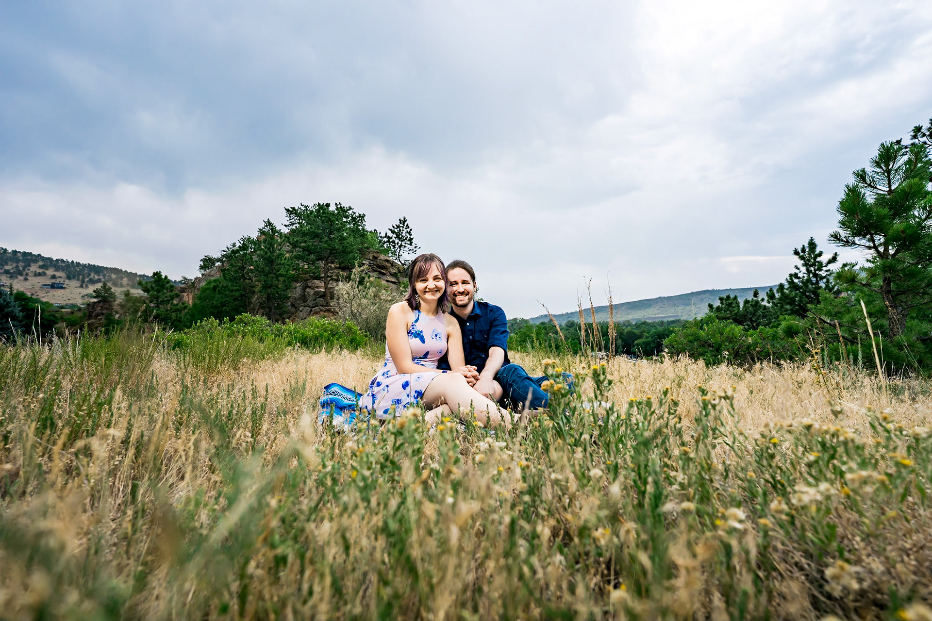 Fun, chill engagement photography session in Lyons, CO