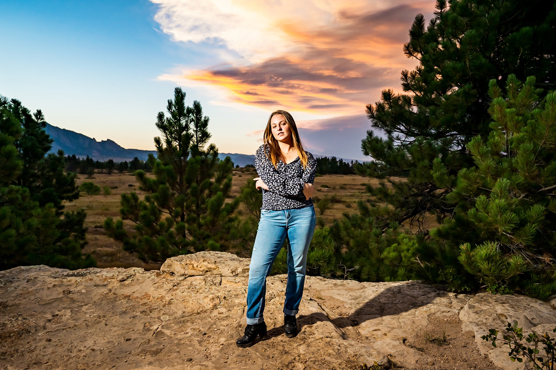 High school senior portraits in Boulder, CO