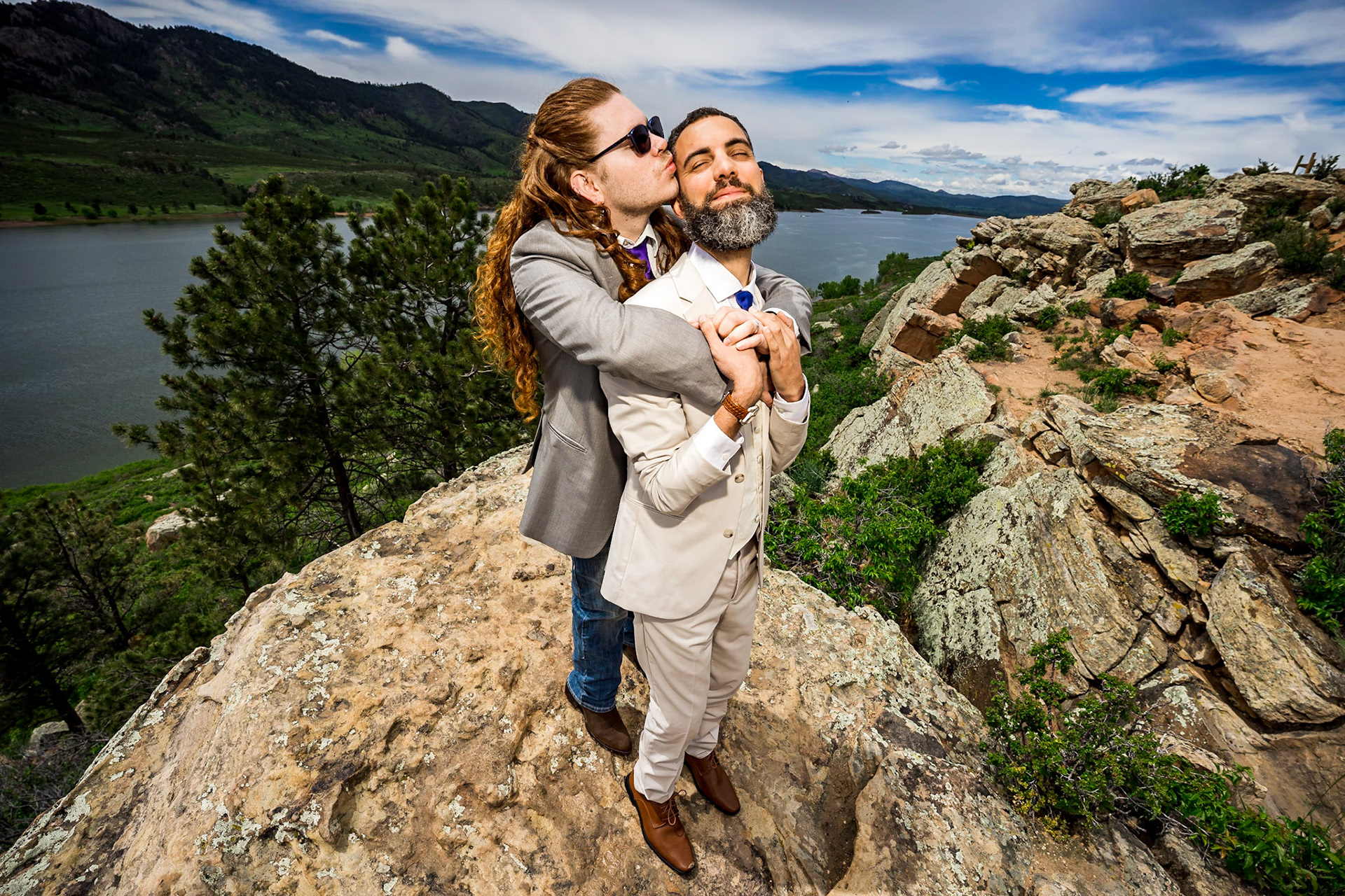 Wedding ceremony in Lory State Park and Recpetion in Fort Collins, Colorado