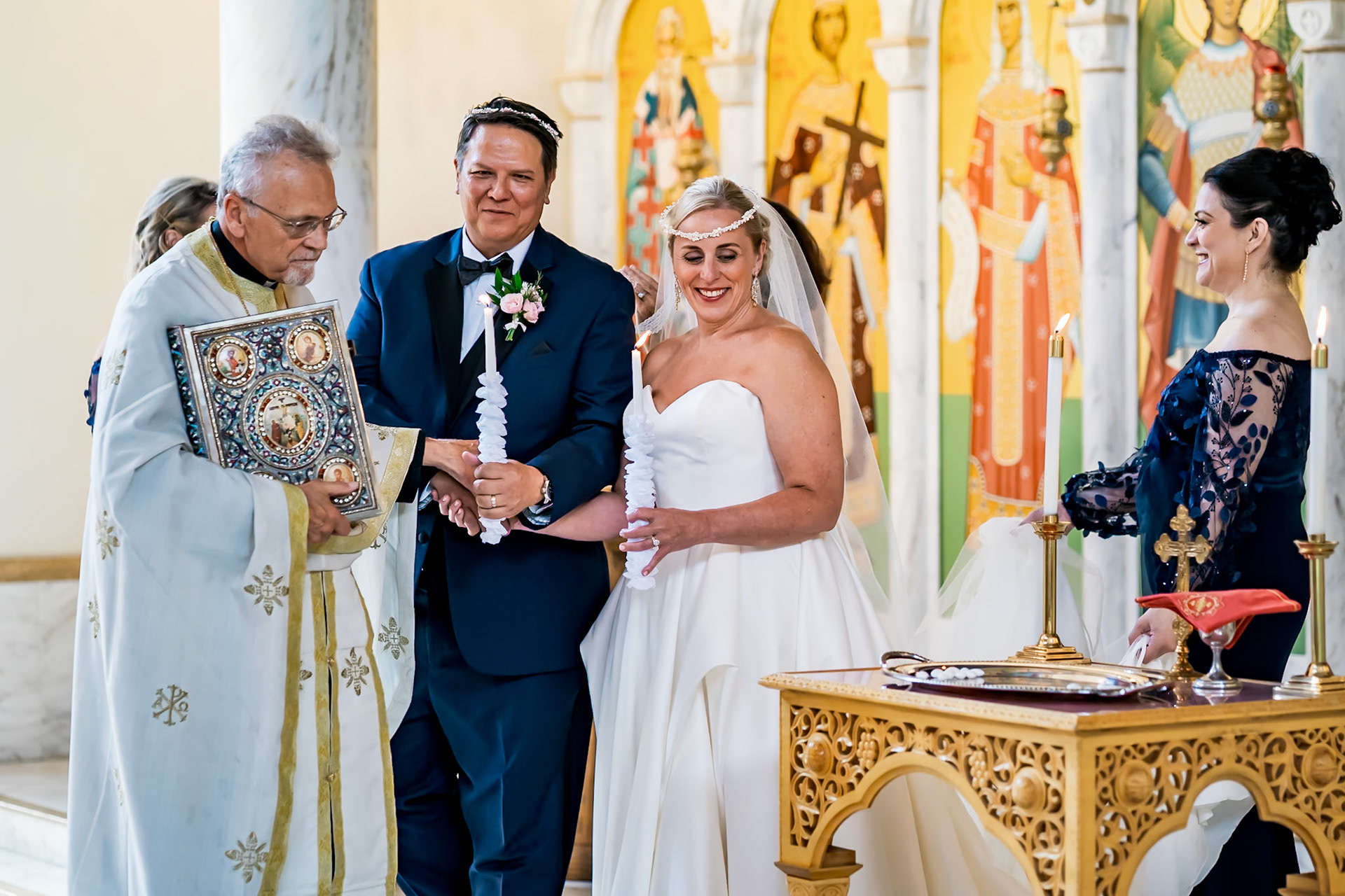 Colorful Greek wedding at the Wellshire Event Center in Denver, CO