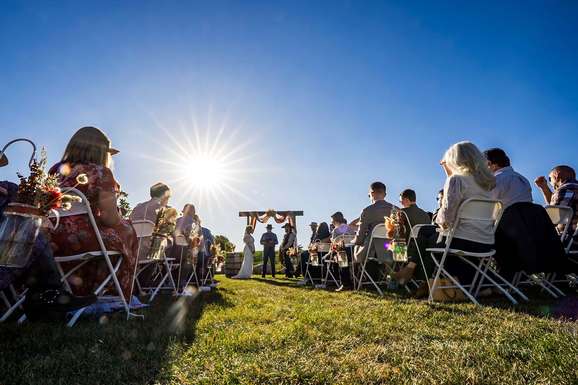 Colorful, autumn wedding at Dreams and Dragonflies in Johnstown, CO
