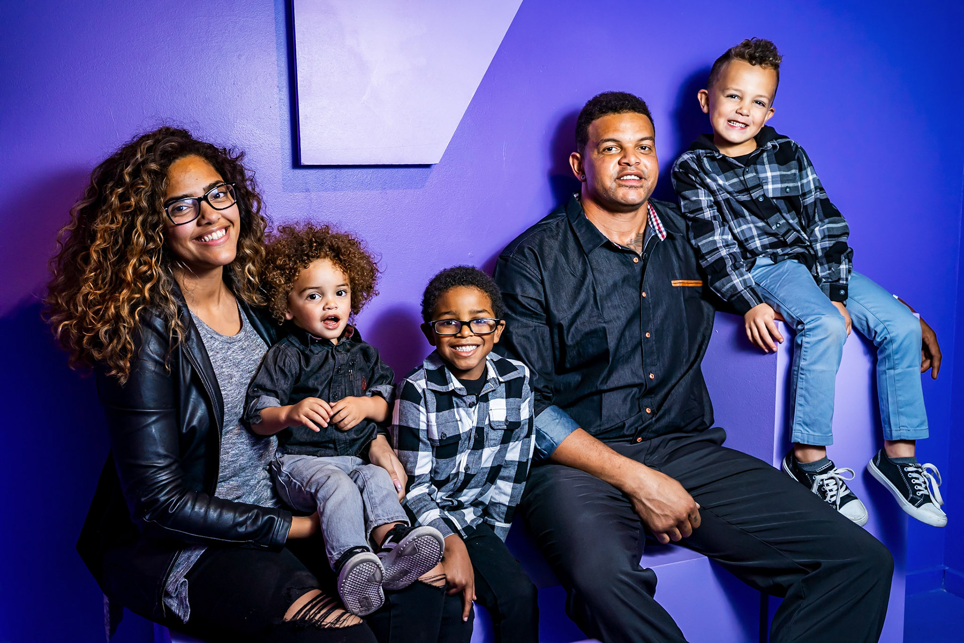 Fun family portraits at Wonder Wonder in Boulder, CO