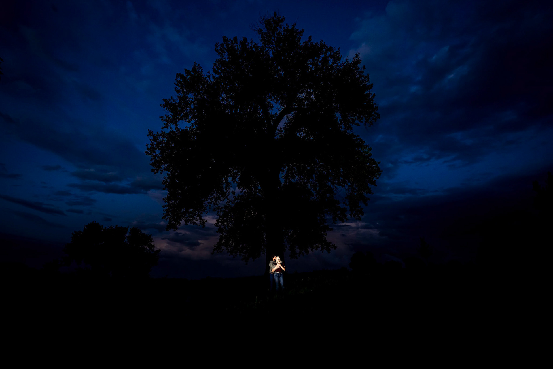 Engagement photo session with horses in Northern Colorado