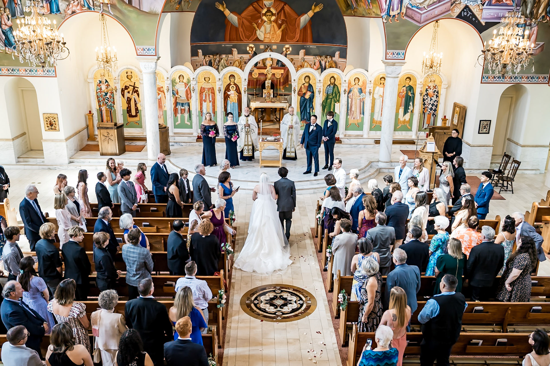 Colorful Greek wedding at the Wellshire Event Center in Denver, CO