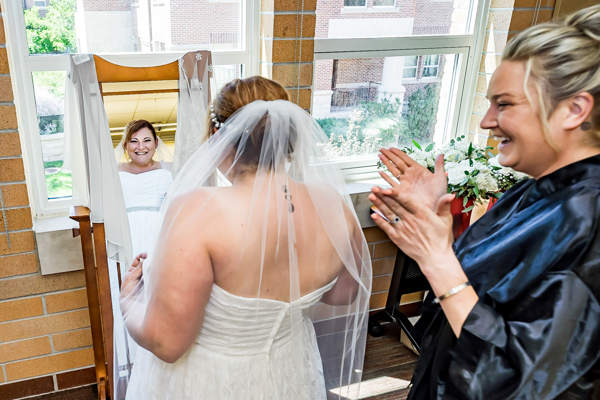 Fun and chill wedding at the Knoebel Events Center in Denver, Colorado featuring an adorable toddler ringbearer