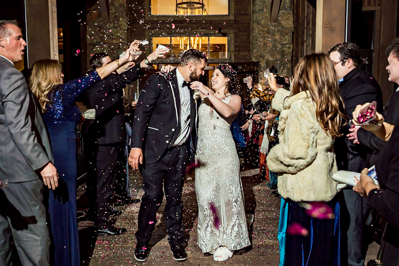 Bold and Vibrant autumn wedding in the Rocky Mountains at Black Canyon Inn in Estes Park, Colorado