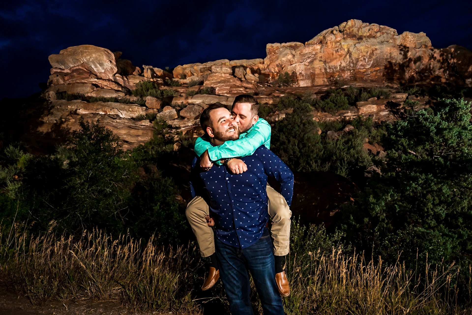 Fun, chill engagement photography session at Lair o The Bear, CO