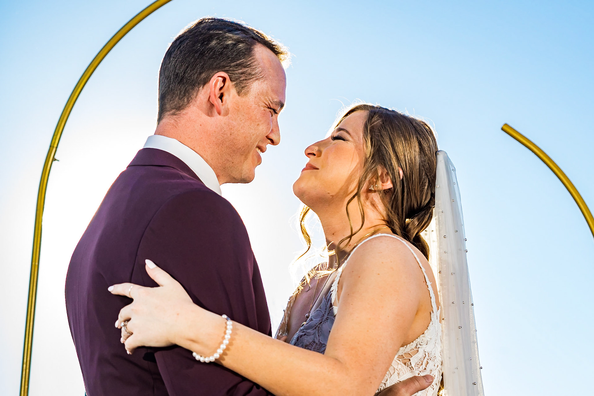 Fun, colorful, wedding at Shift Workspaces in Denver, CO with a stylish wedding party and dog ring bearer