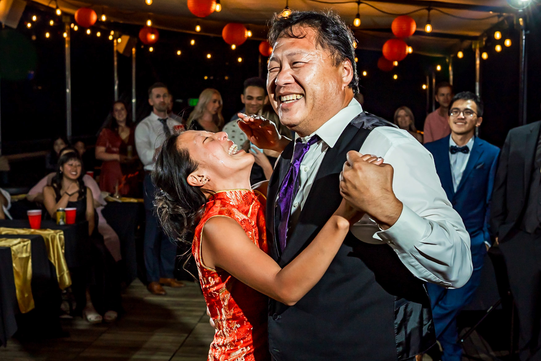 Bold, vibrant, and fun wedding at Sy Mary's Glacier and the Metlo Hotel in Denver, Colorado with a huskey ring bearer