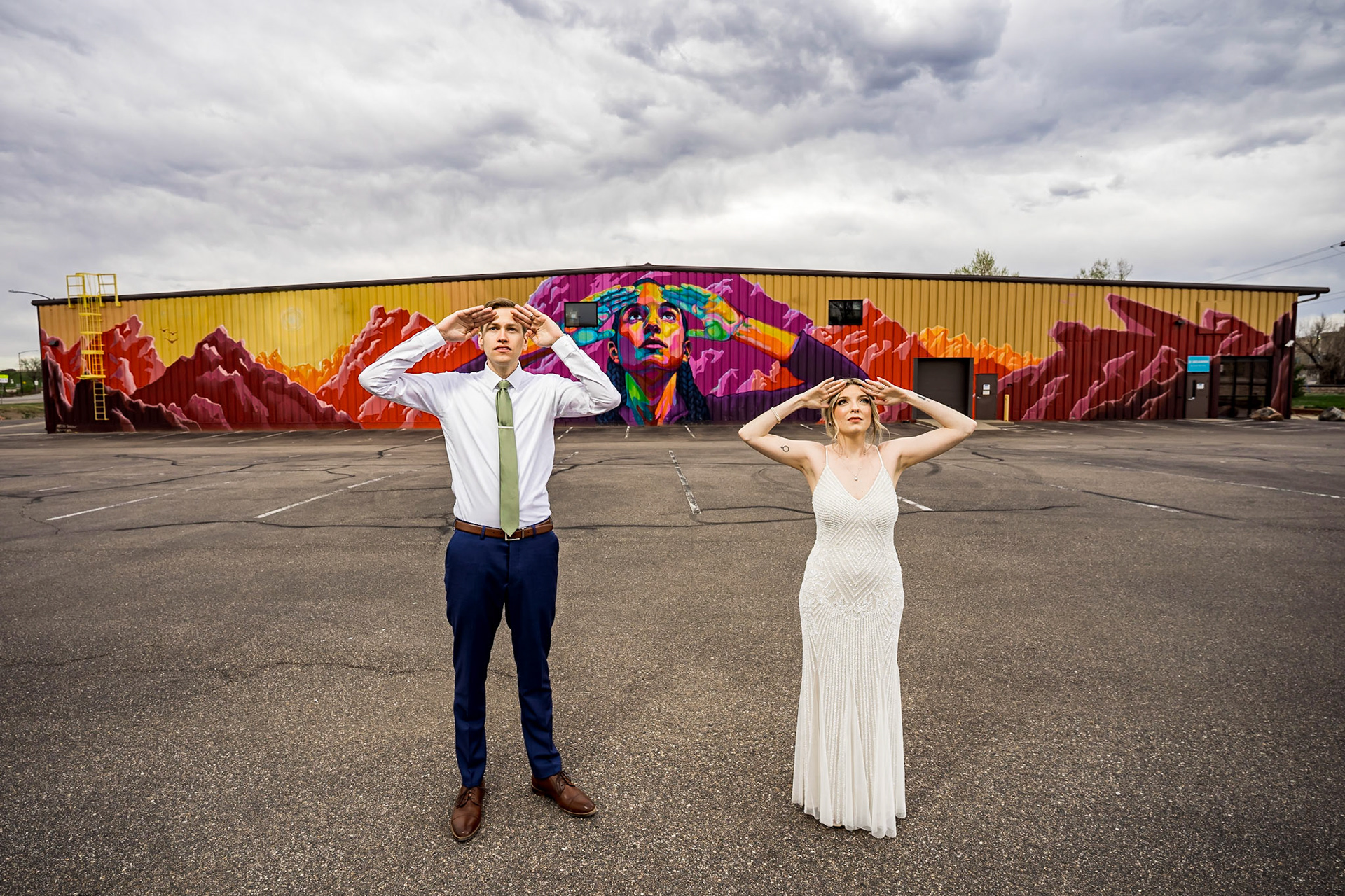 Fun, vibrant wedding at Sunrise Amphitheater in Boulder, Colorado