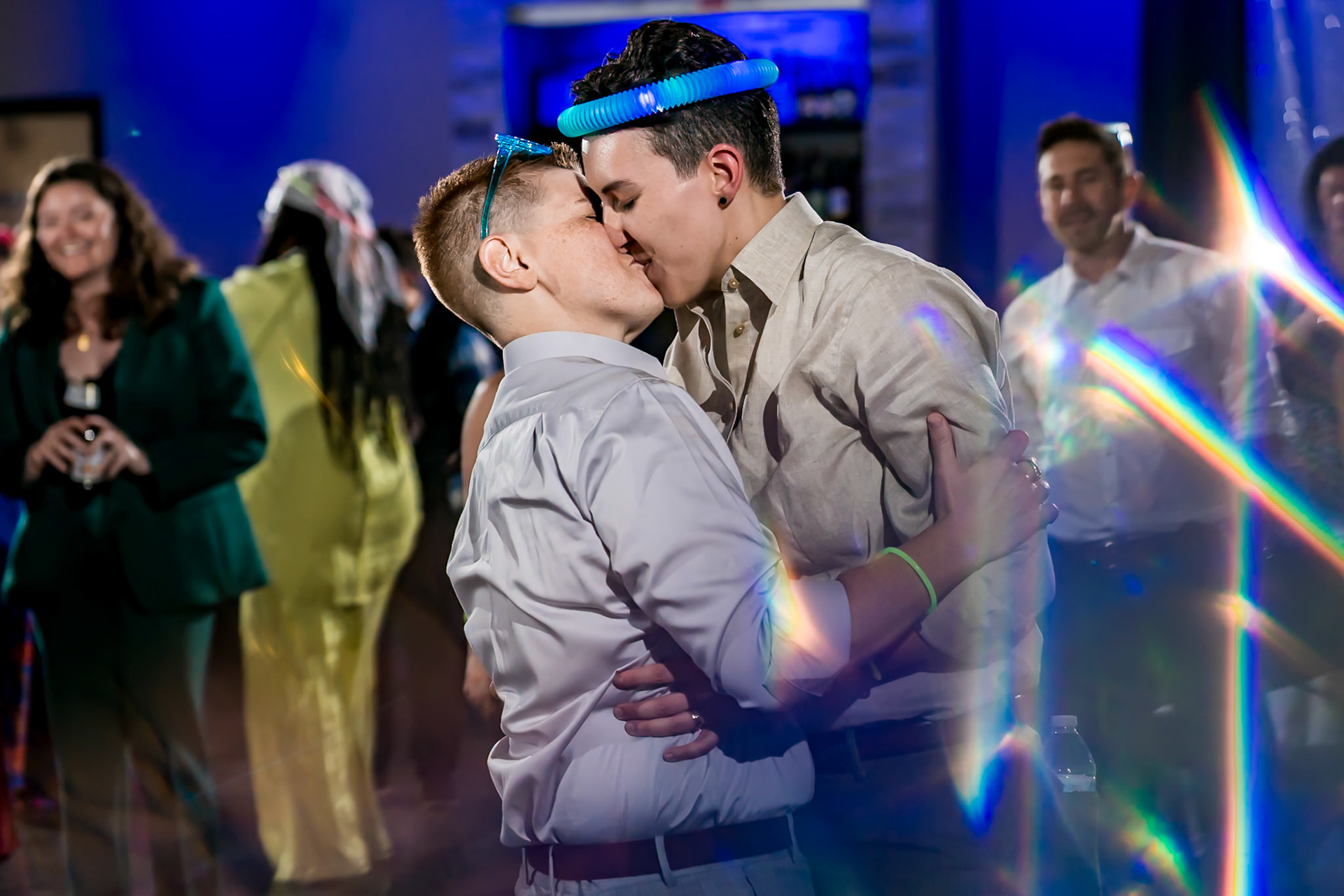 Joyful, queer, spring wedding at A View on State in Omaha, Nebraska