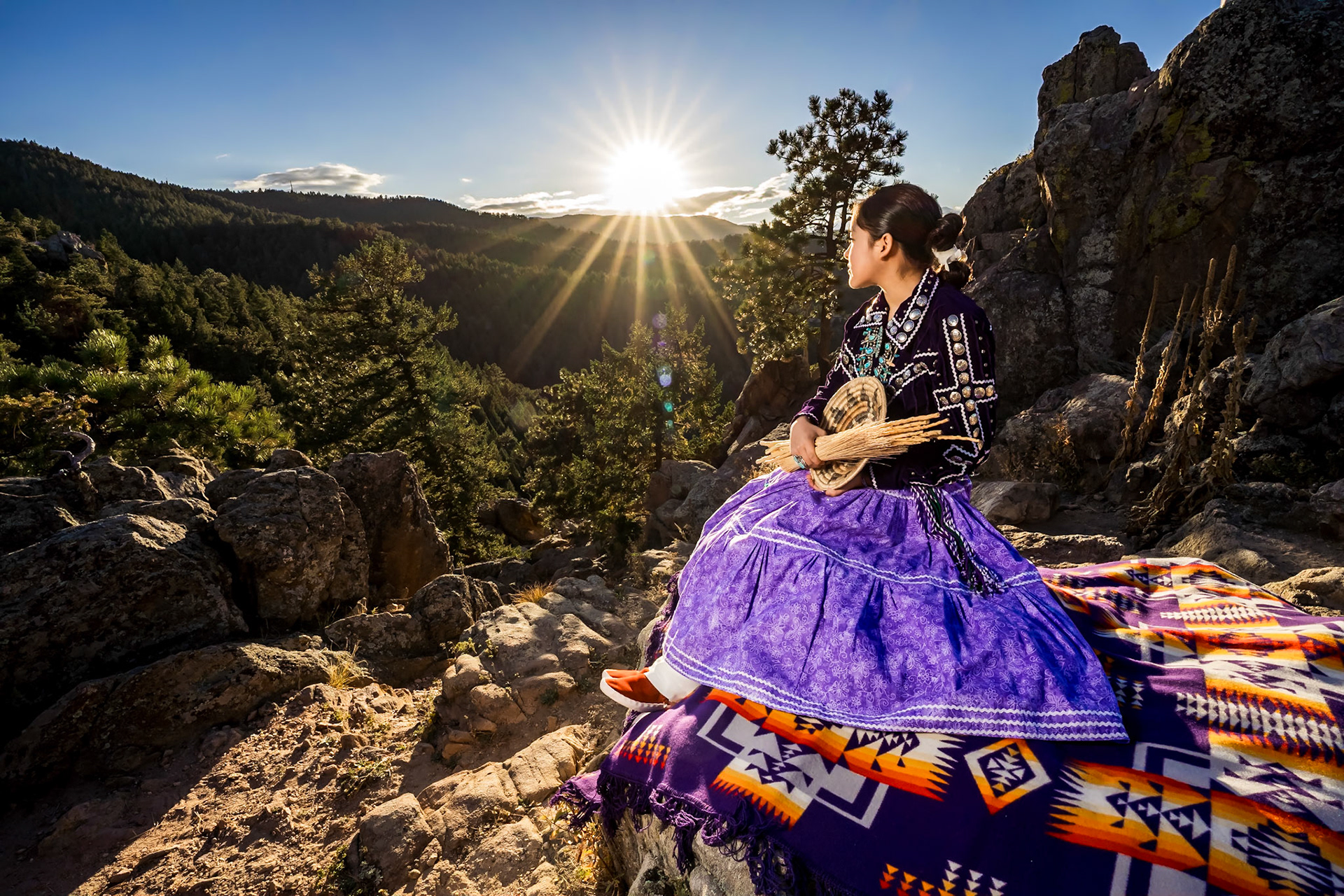 Navajo coming of age ceremony, Kinaalda with a Star Wars theme and lightsabers