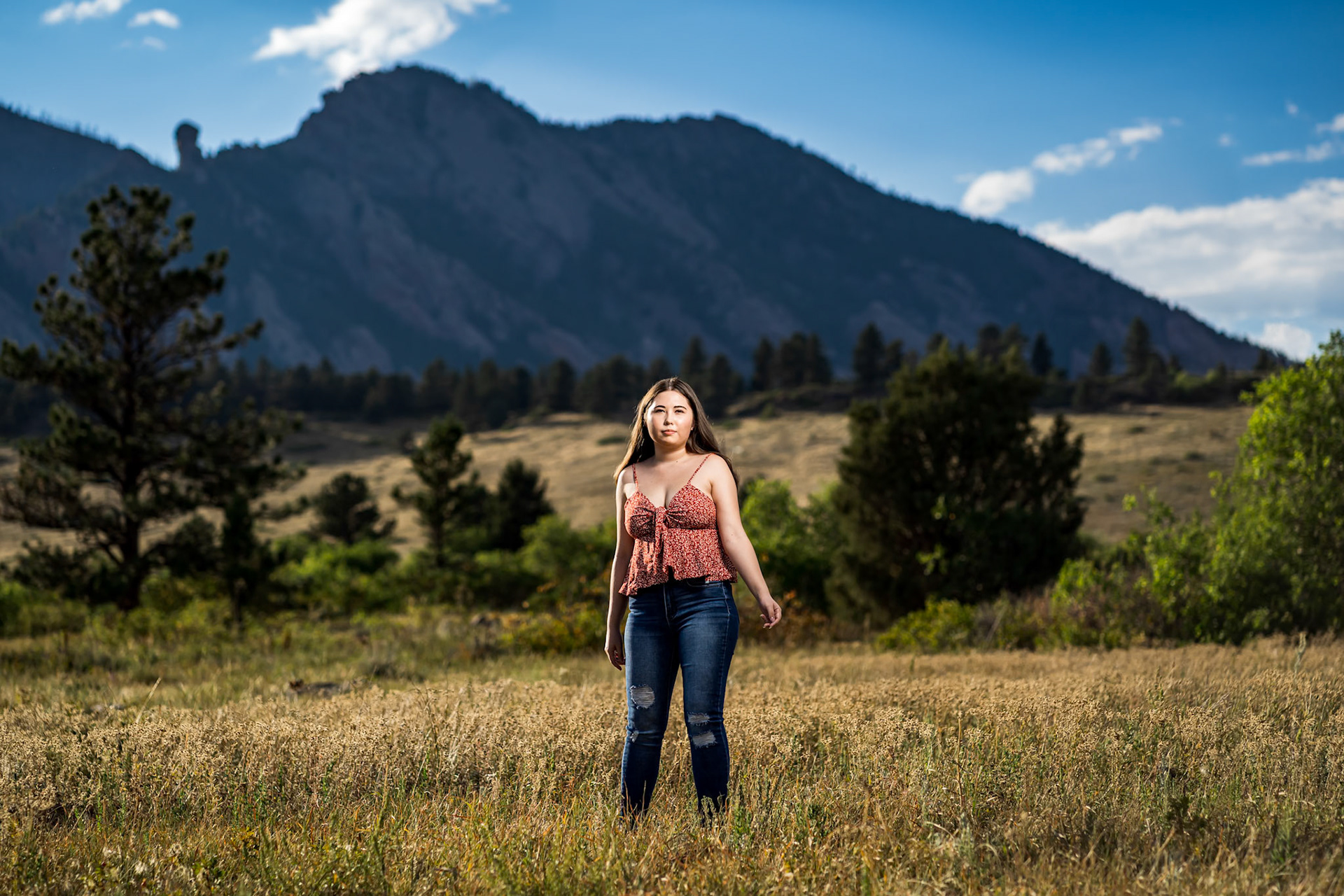 Fun, easy, and colorful high school senior portraits in Boulder, Colorado