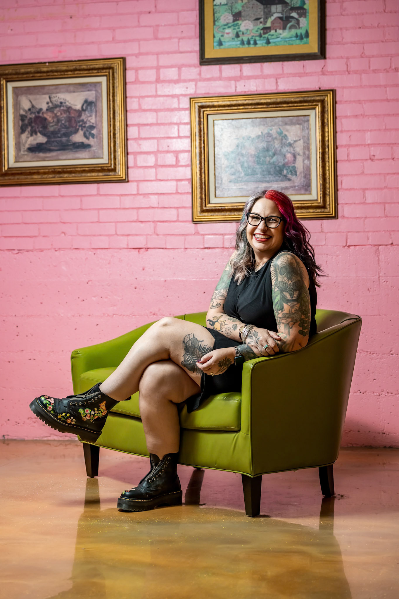 Headshots for a hair stylist in Denver, CO