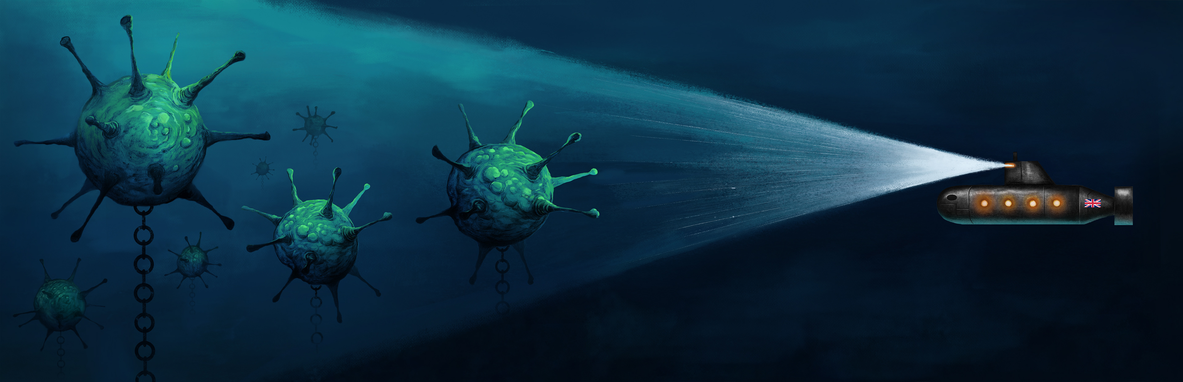 "Uncharted Waters - Britain's struggle to avoid a second Coronavirus explosion" - Personal Work
