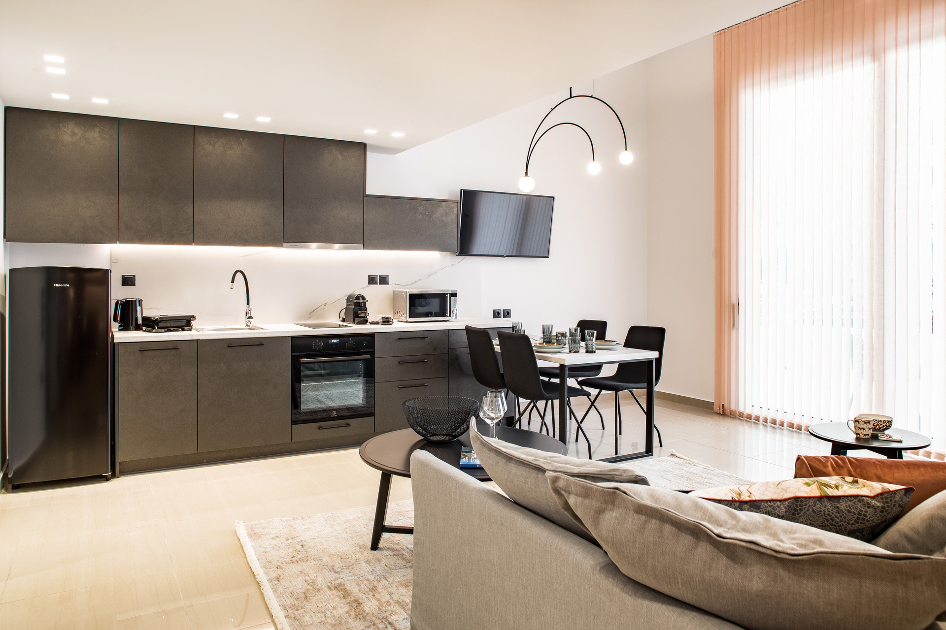 Apartment 3 Kitchen view from Livingroom