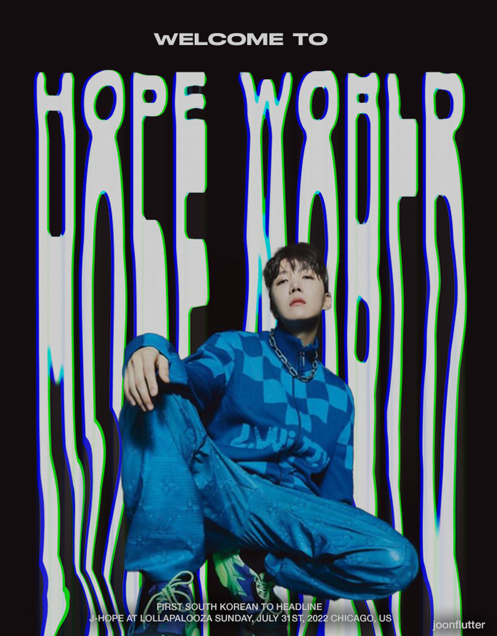 j-hope at lollapalooza promo poster