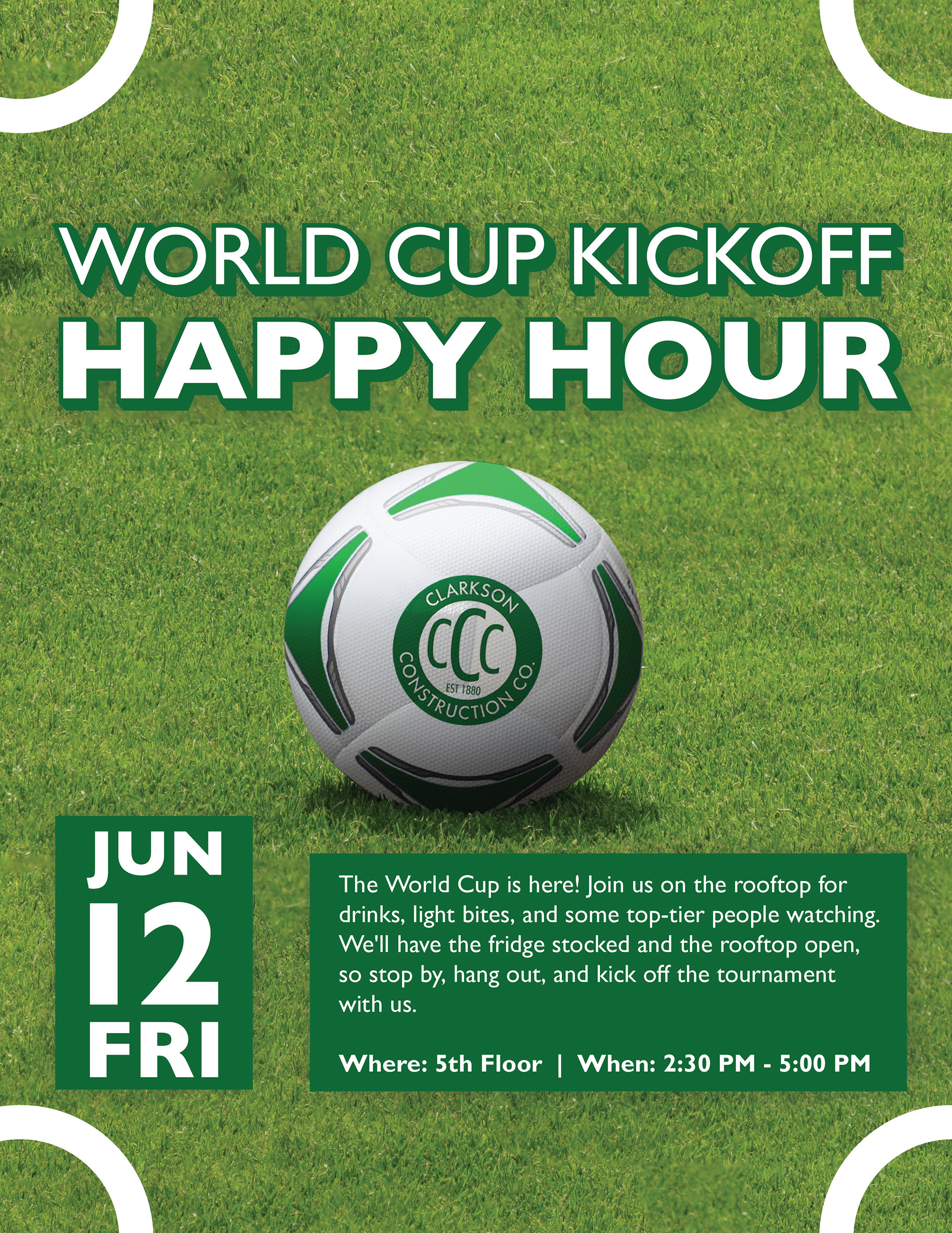 World Cup Happy Hour Flyer