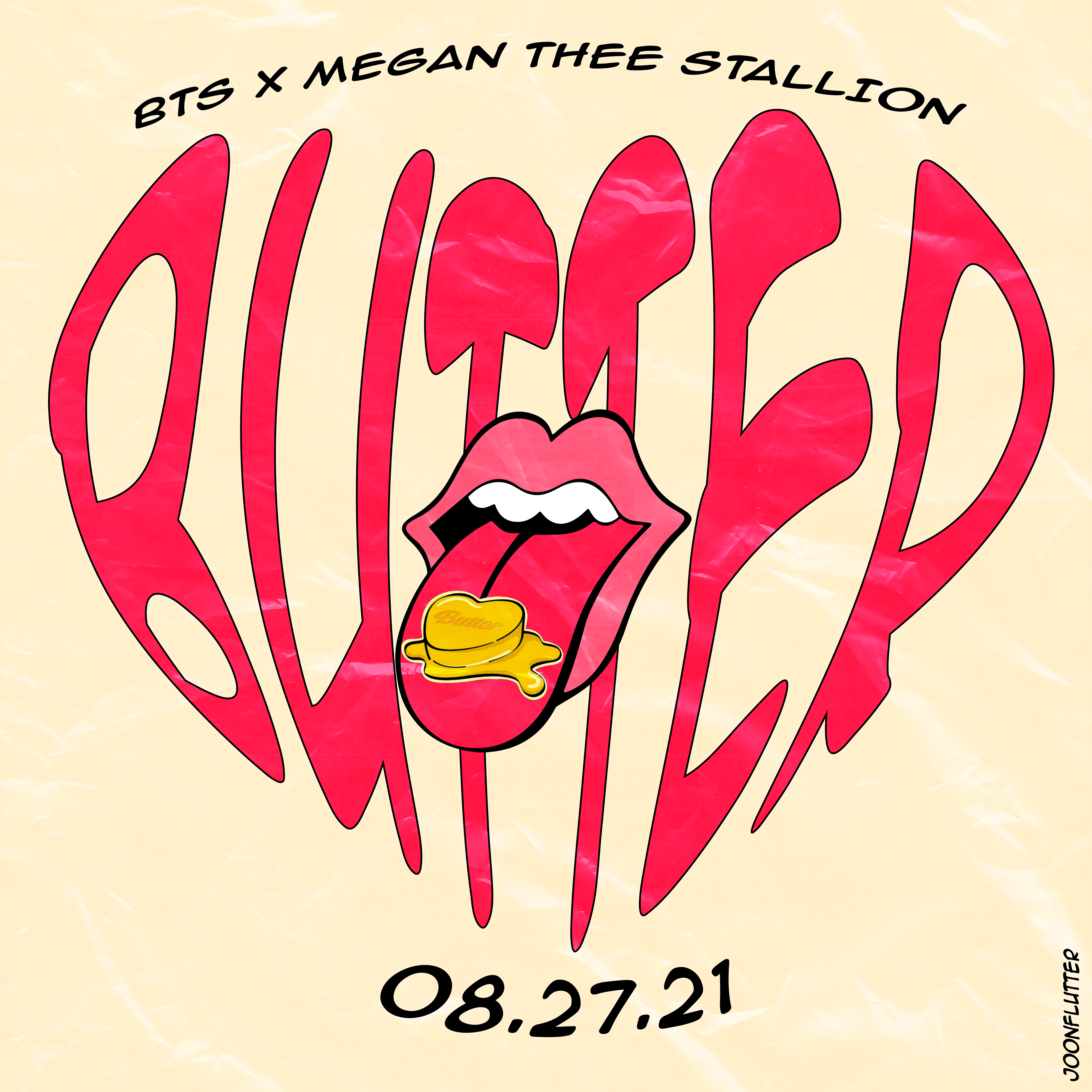 bts x megan thee stallion butter remix design
