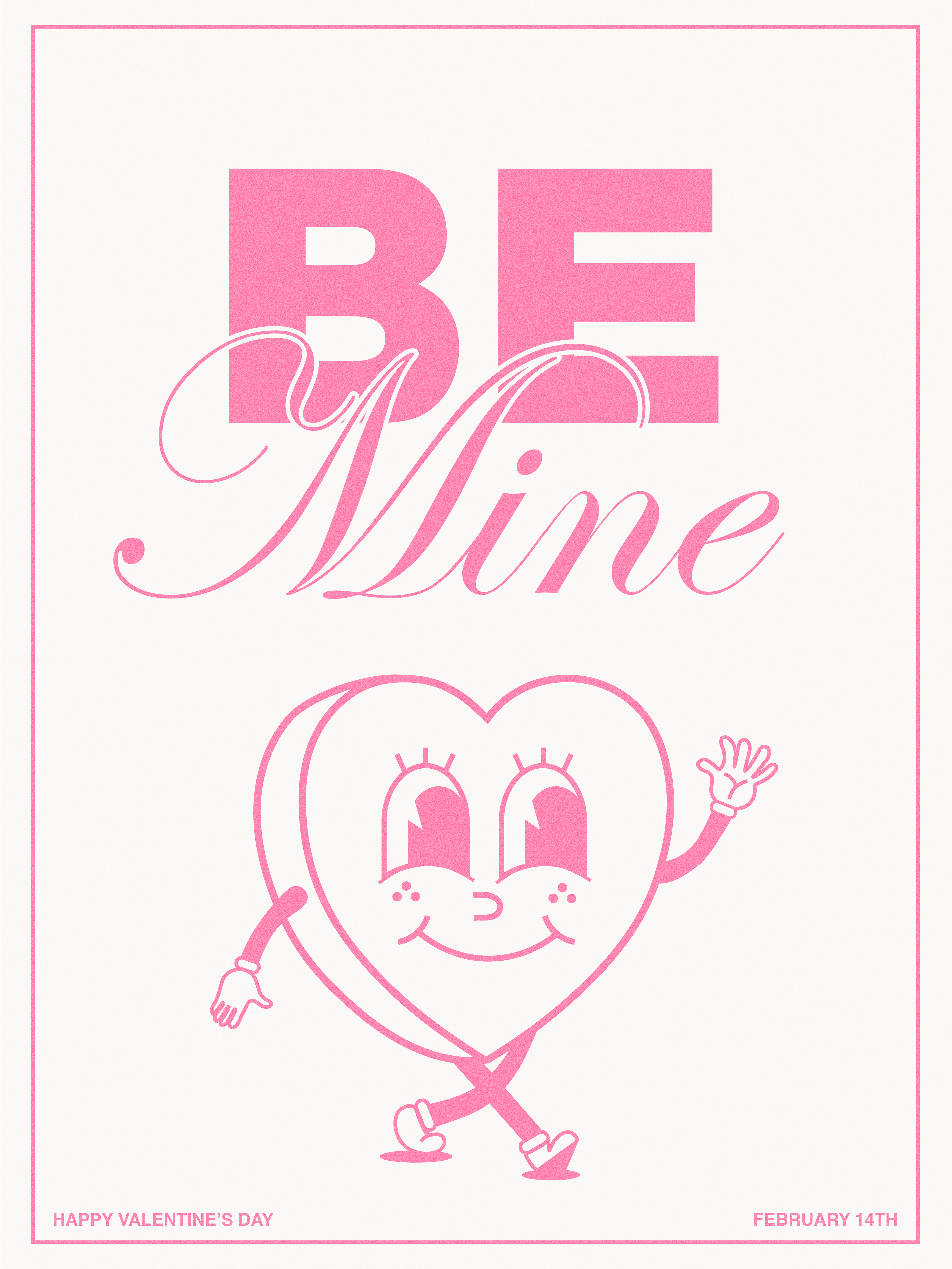 'be mine' valentine's day poster 2