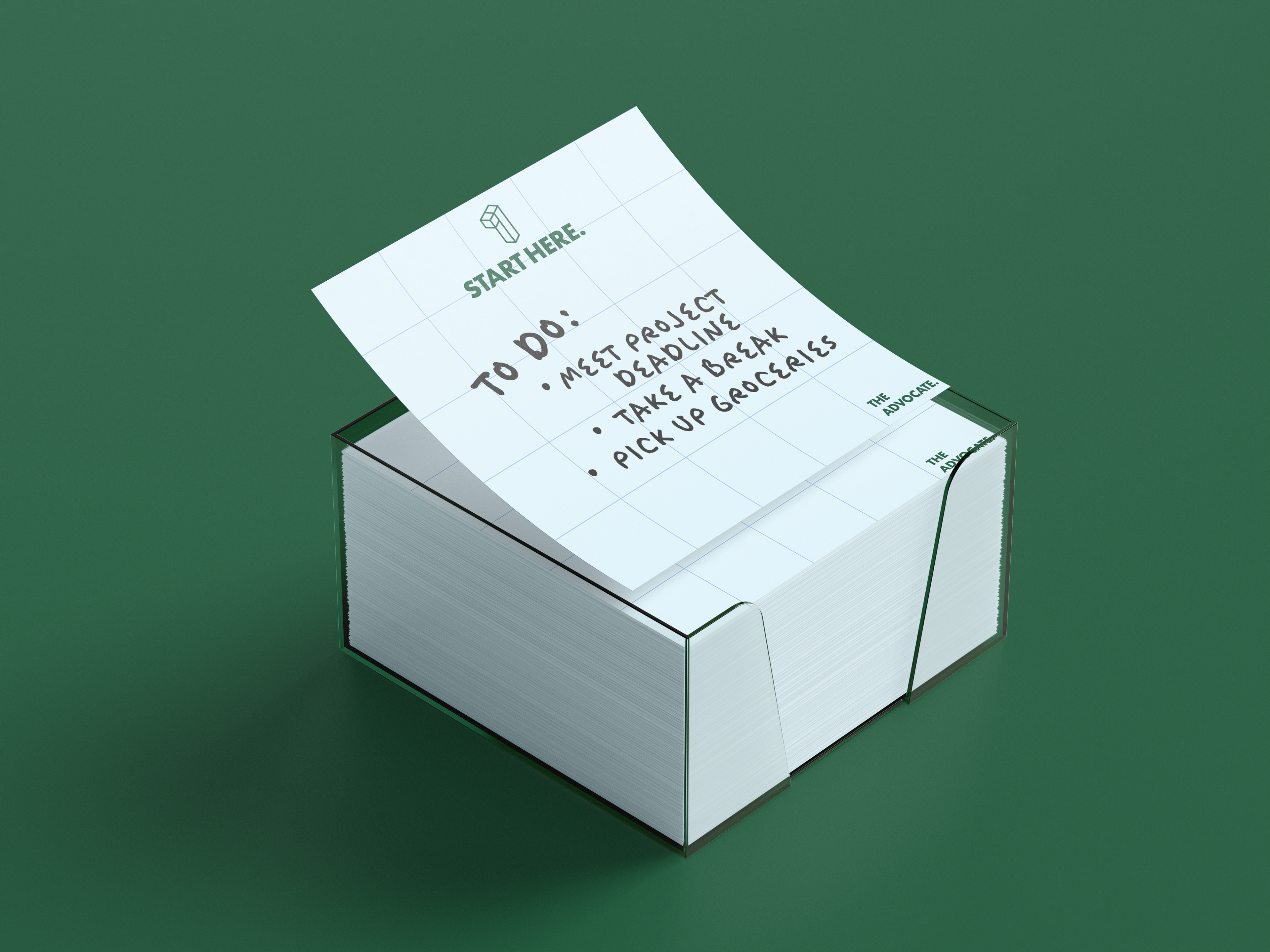 The Advocate Sticky Notes