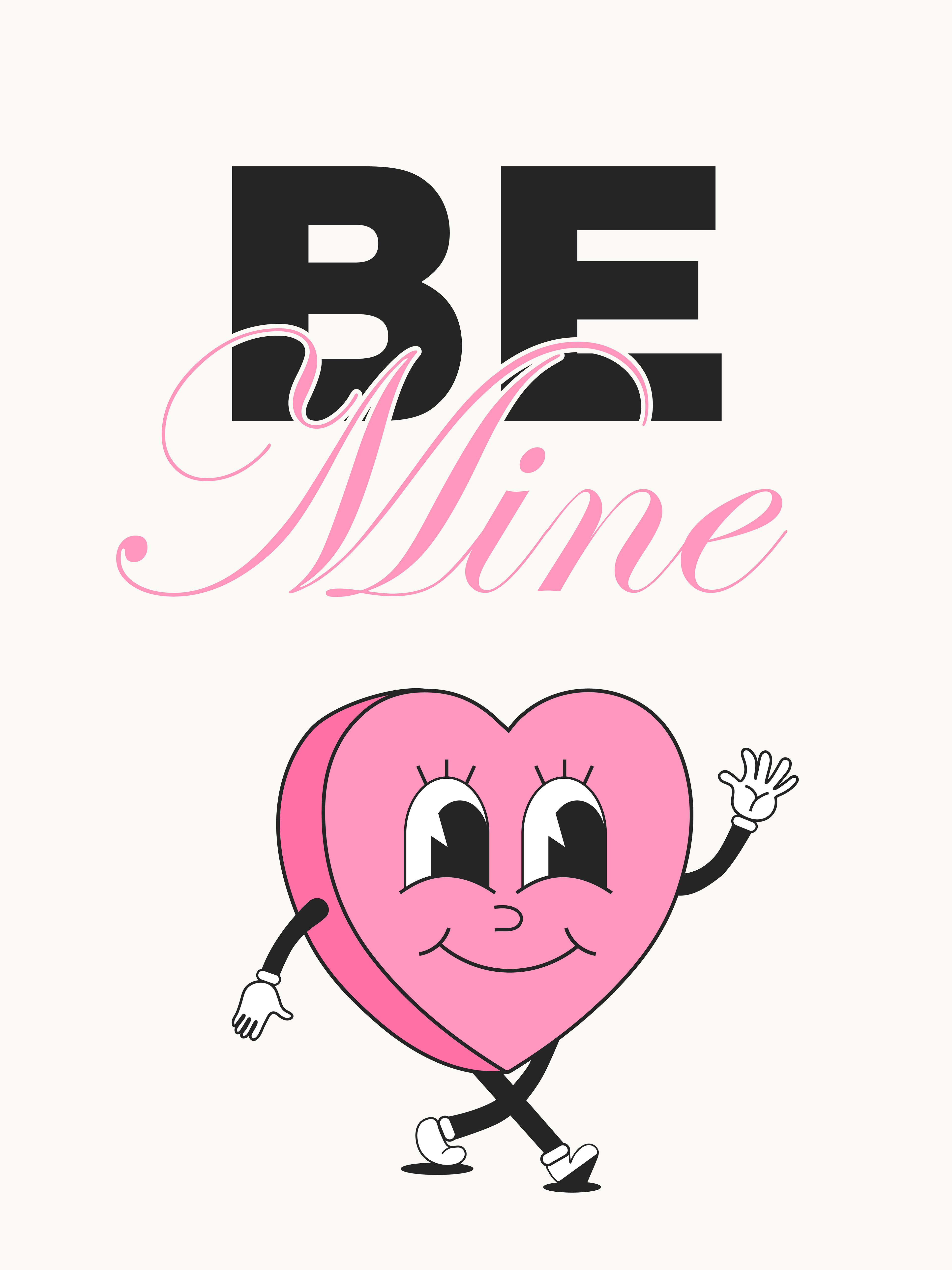 'be mine' valentine's day poster 1