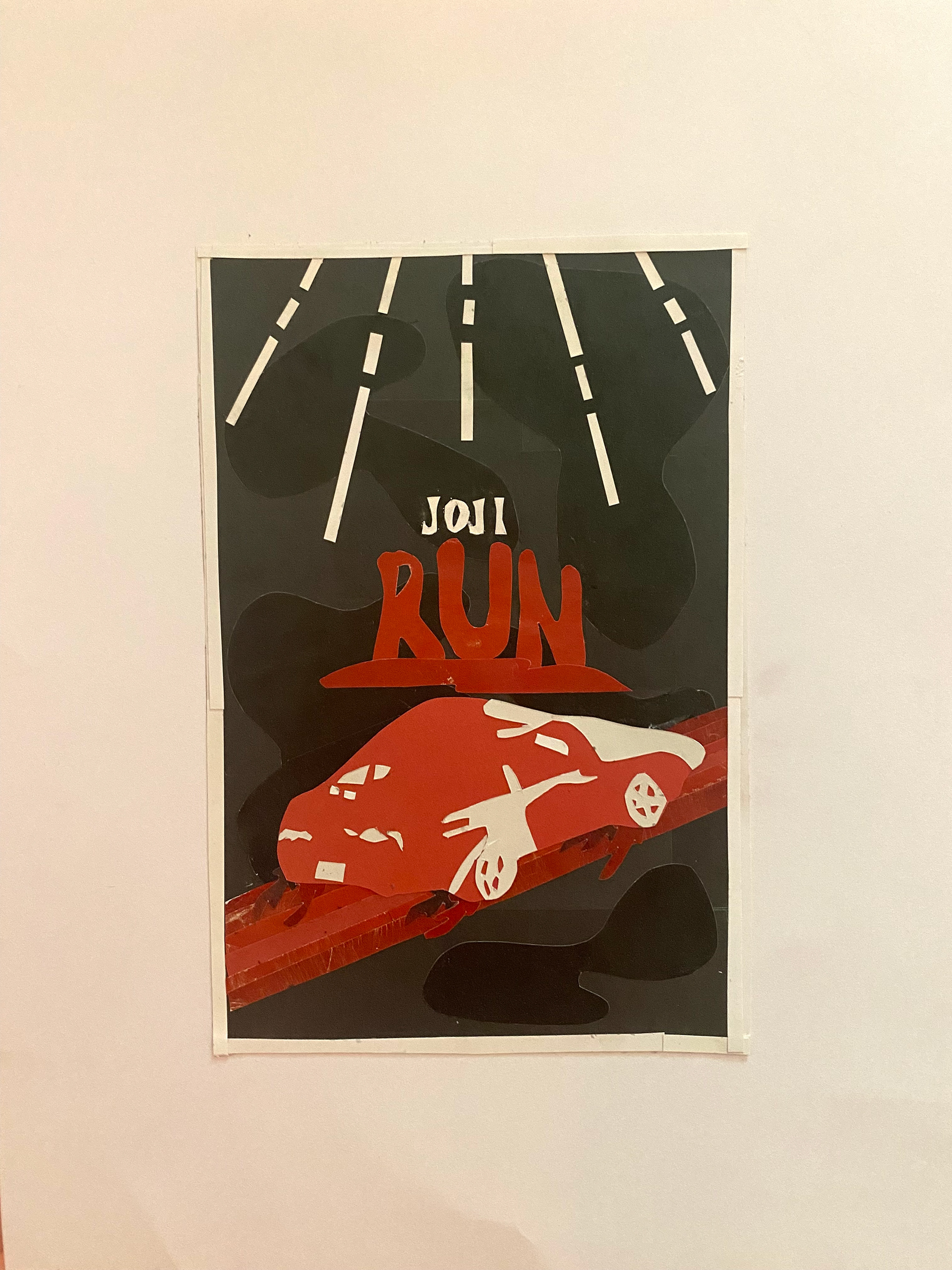 Visual Scores, 2023, collage, cut paper on cardstock, 8.5 x 11 in