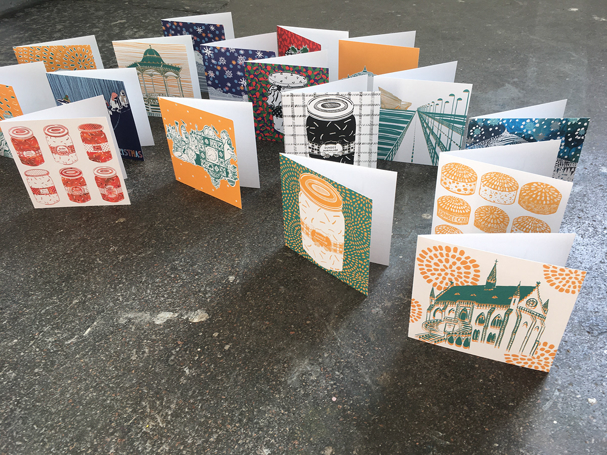 Louise Kirby Dundee designer bespoke artwork to bring joy! Dundee