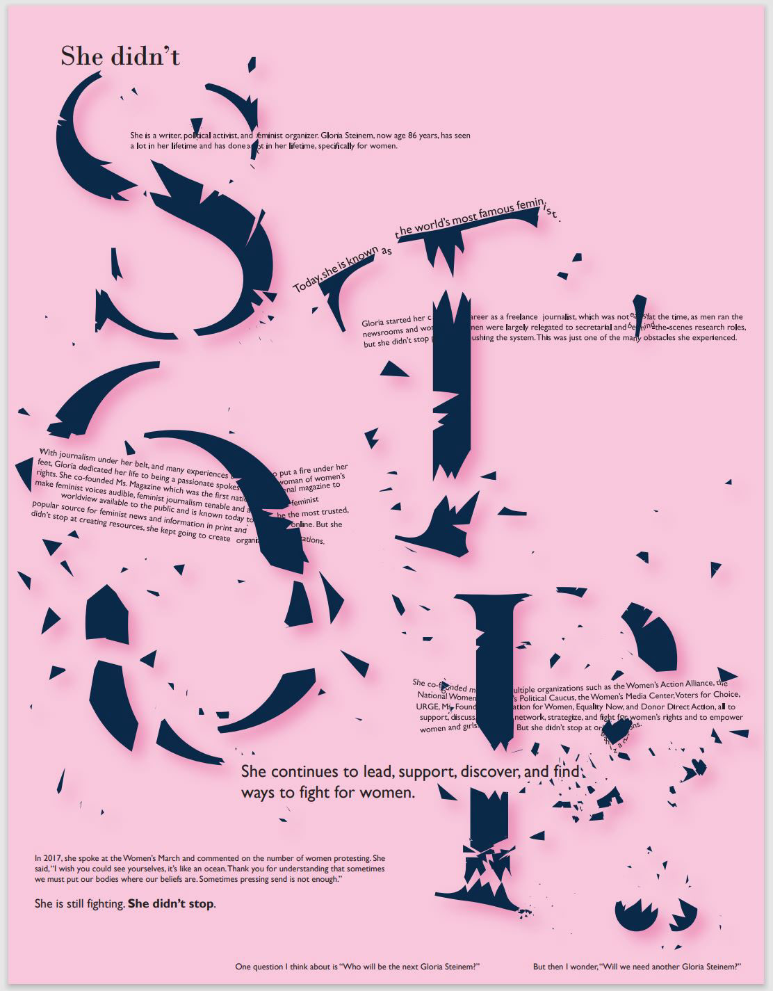 Gloria Steinem Poster