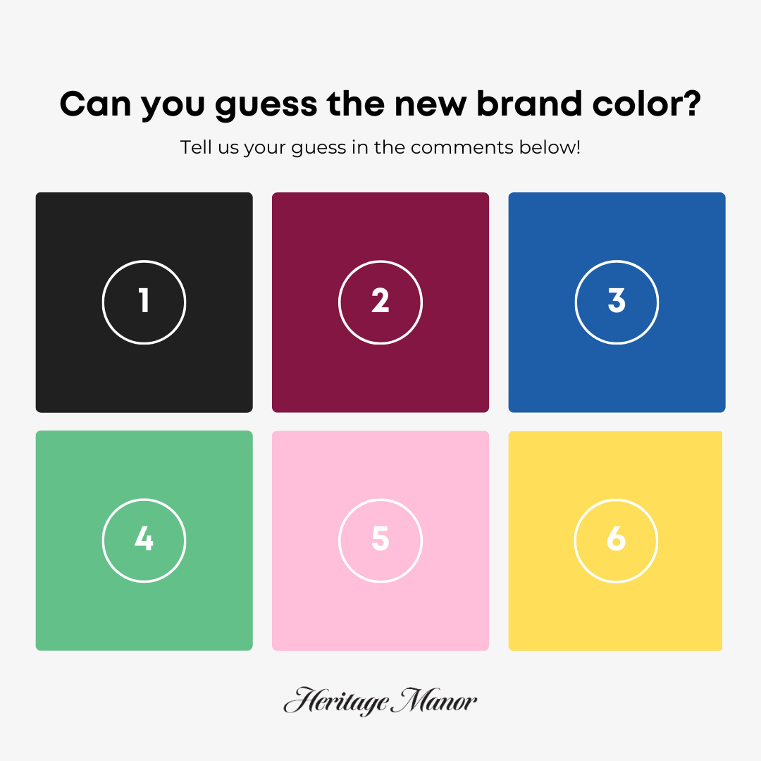Graphic for brand reveal campaign