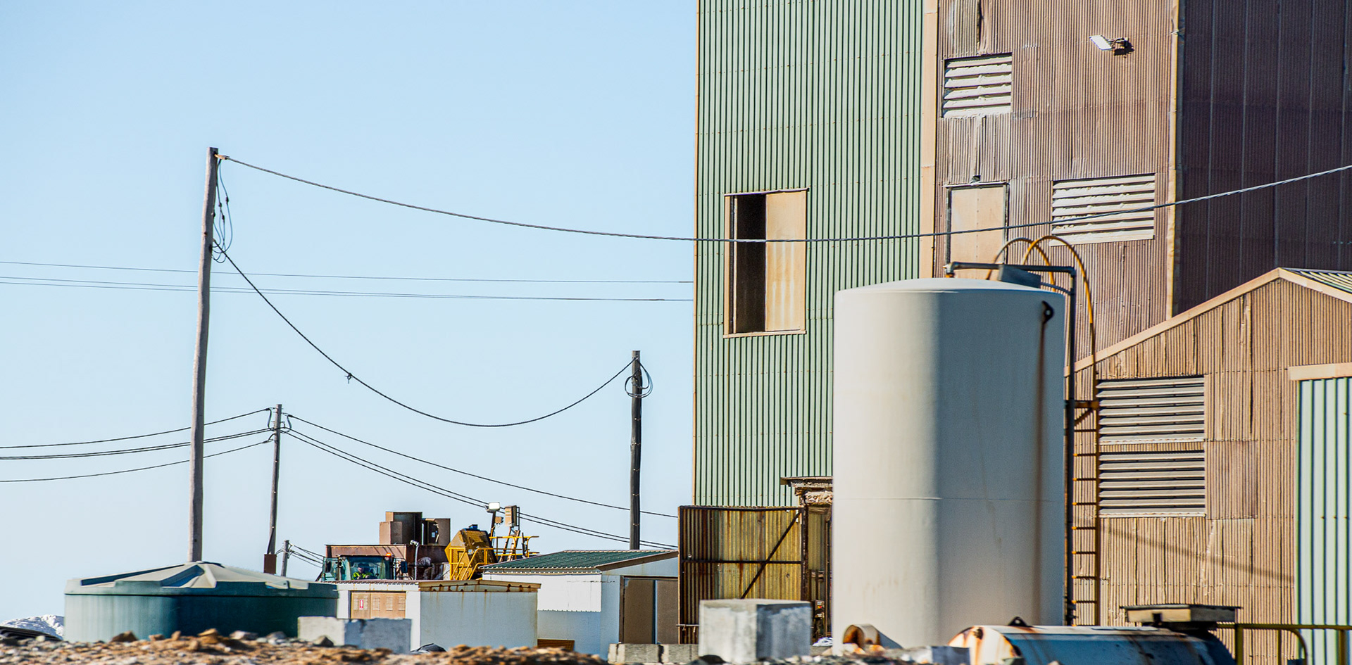 Salt processing- Industrial Photography Port Alma